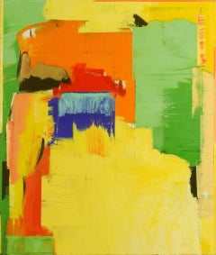"Caledonia Hills", Contemporary Minimalist Abstract Oil Painting on Canvas