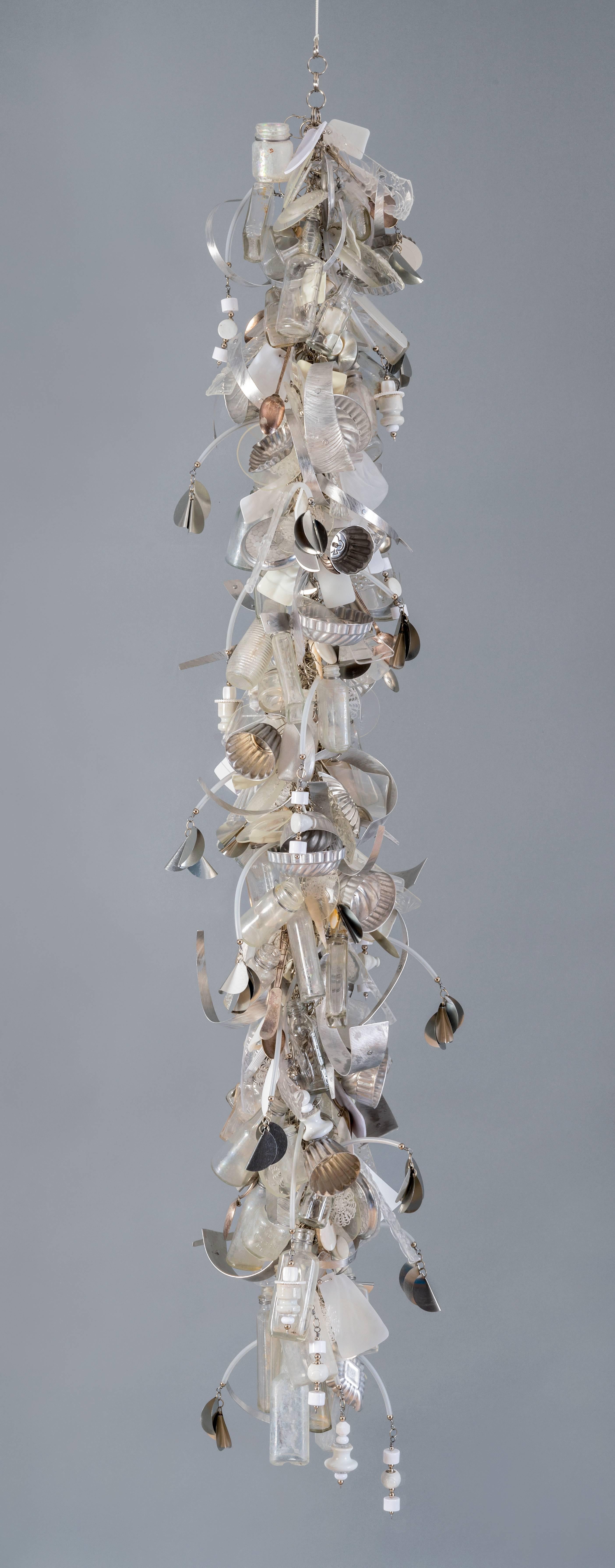 "Innocence", Contemporary, Mixed Media, Hanging Sculpture, Metal, Plastic, Glass