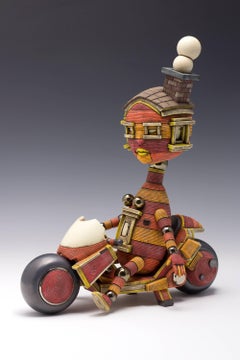 "Misunderstood", Contemporary, Porcelain, Sculpture, Glaze, Gold Luster, Ceramic