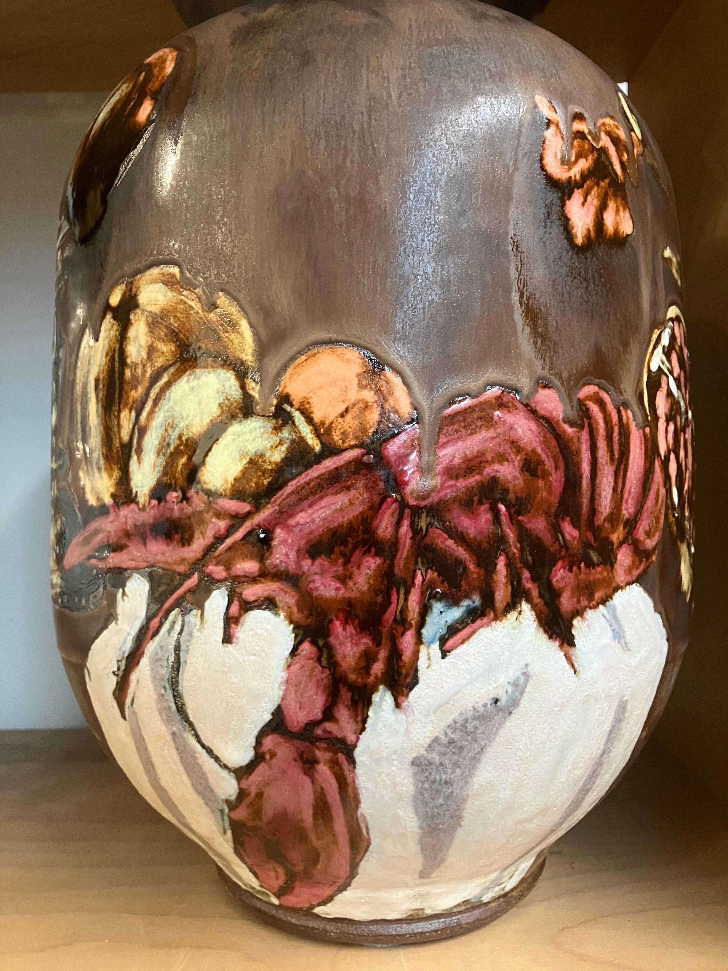 Vase Vanitas #12, Dirk Staschke, 2024, Sculpture en céramique émaillée peinte en vente 1