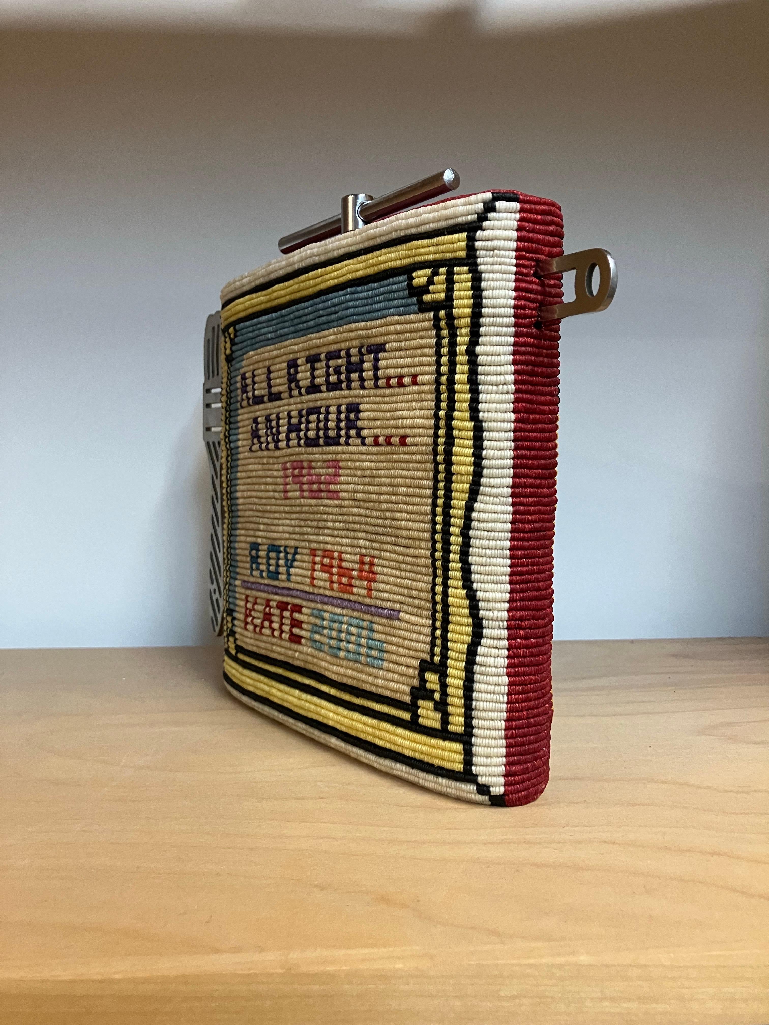 Teiera Lichtenstein / Tensione, Kate Anderson, 2004, Lino cerato annodato, Steele 5