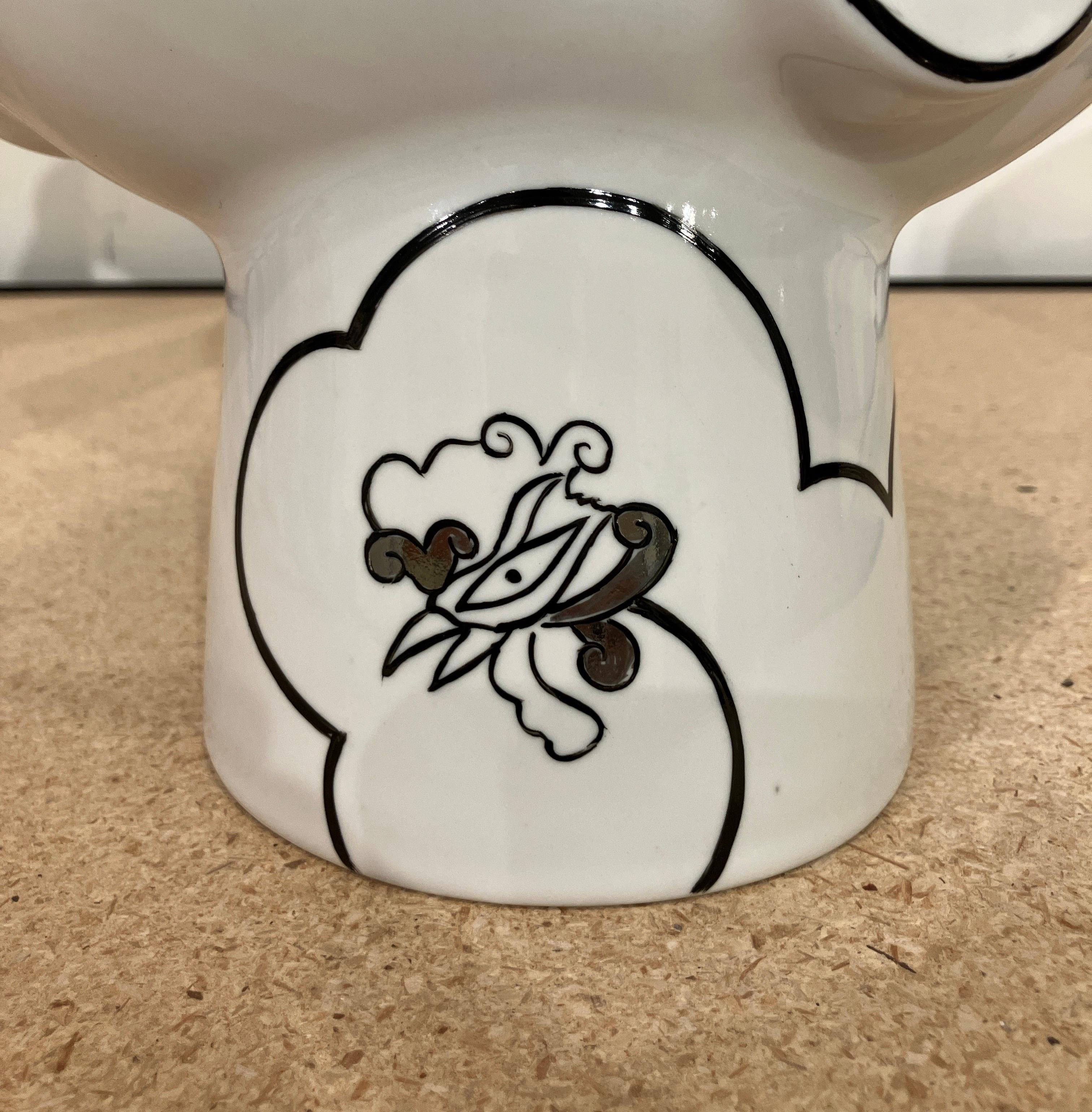 Porcelain, Overglaze Paint, Vessel, Functional, Mythos Flask, Sam Chung, 2025 For Sale 7