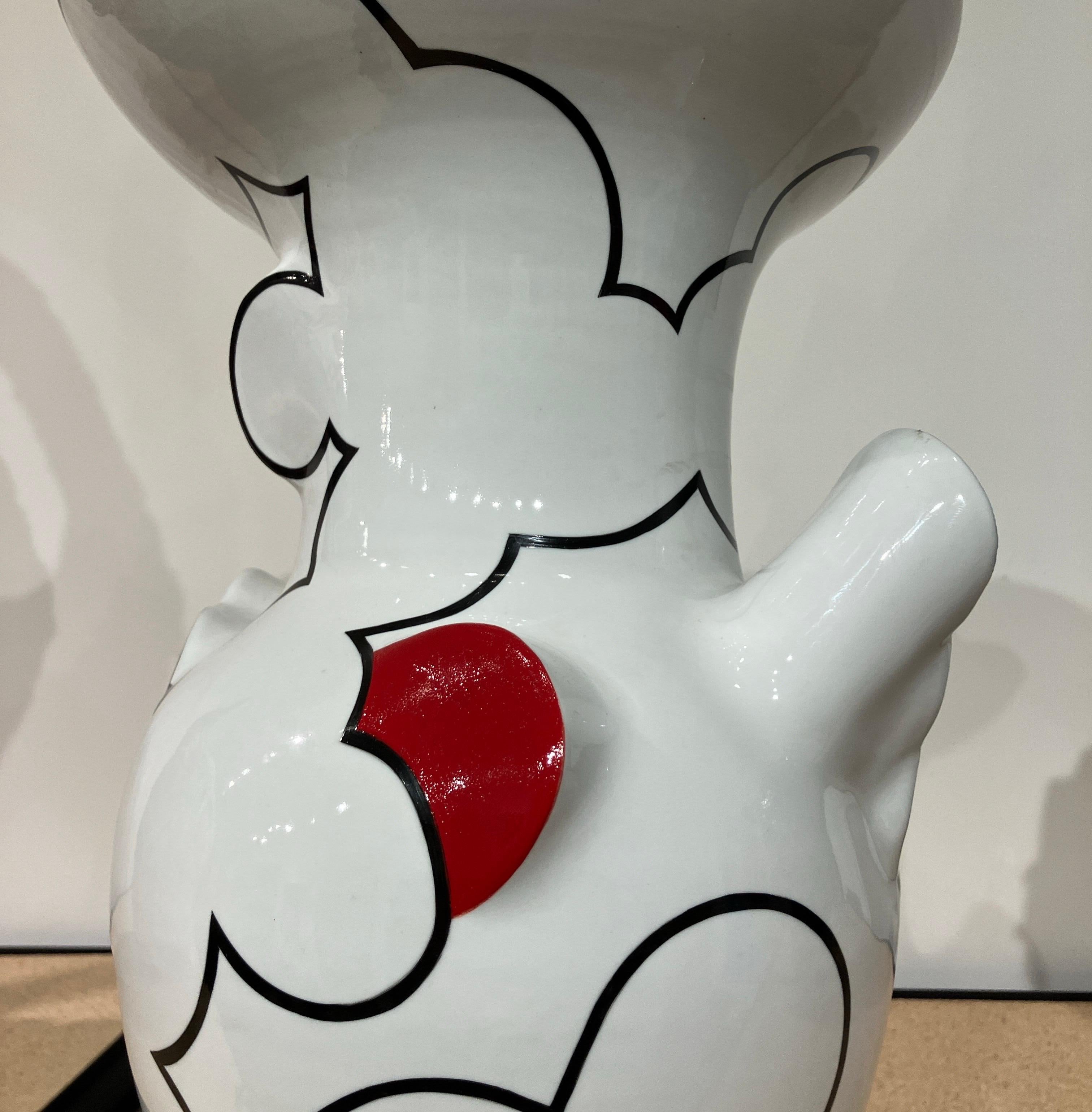Porcelain Vase, Sculpture, Korean American, Flared Cloud Vase by Sam Chung, 2023 For Sale 7
