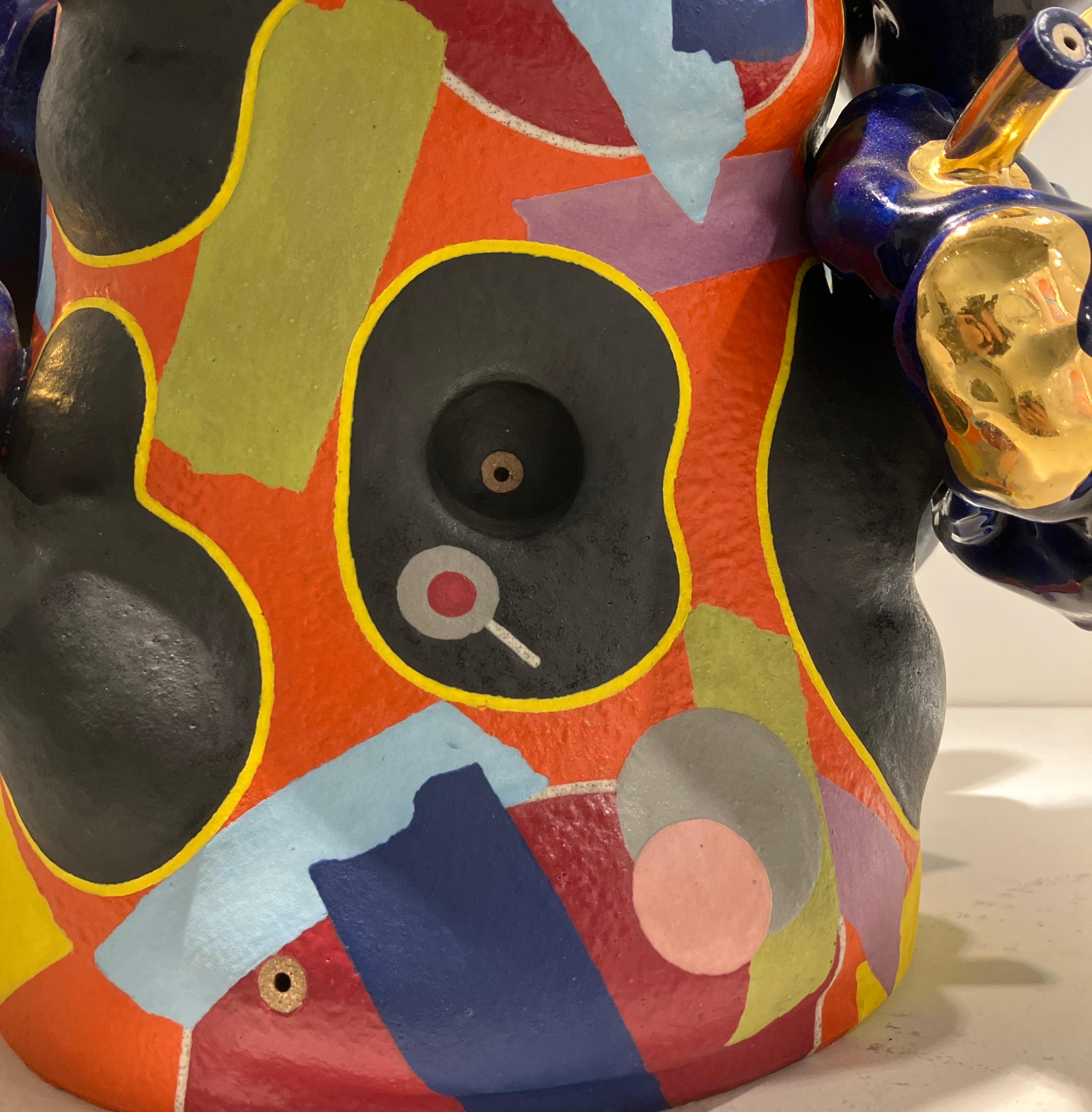 Contemporary Design, Abstract Ceramic Sculpture, Glazed Stoneware, Luster

José Sierra is a self-taught artist and ceramicist, born in Mérida, Venezuela in 1975. His work draws inspiration from his  heritage, along with pre-Hispanic art, East Asian