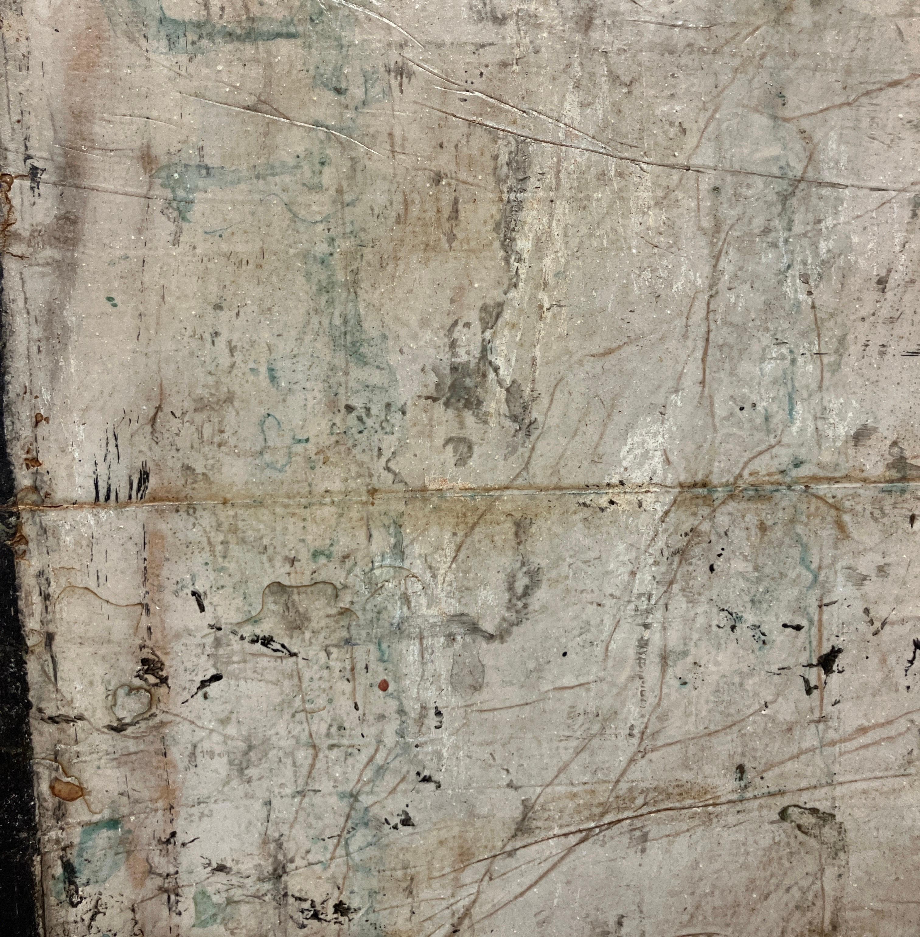 Fresco on Linen, Frammento del Muro CCII by Marcia Myers circa 2000 For Sale 3