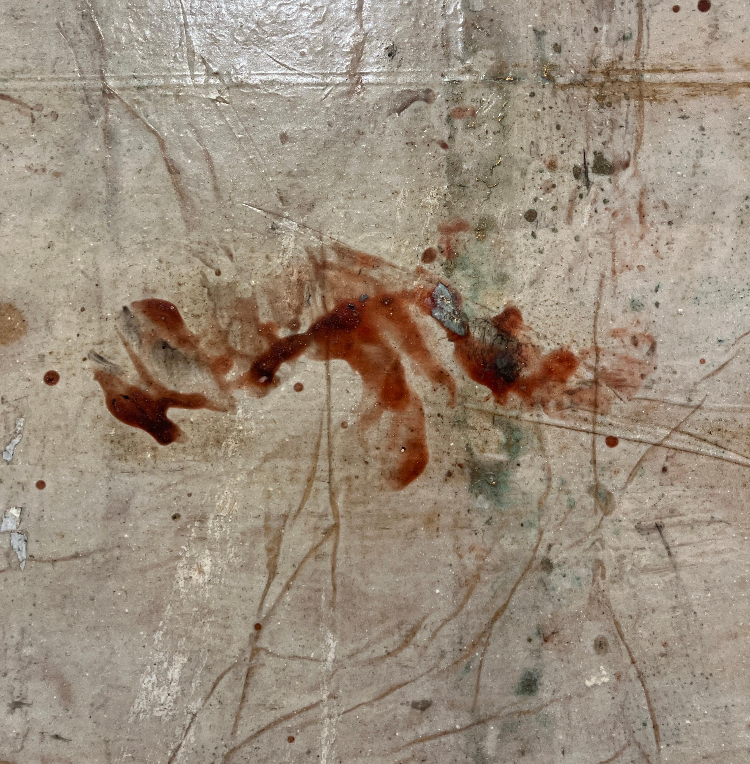 Fresco on Linen, Frammento del Muro CCII by Marcia Myers circa 2000 For Sale 4