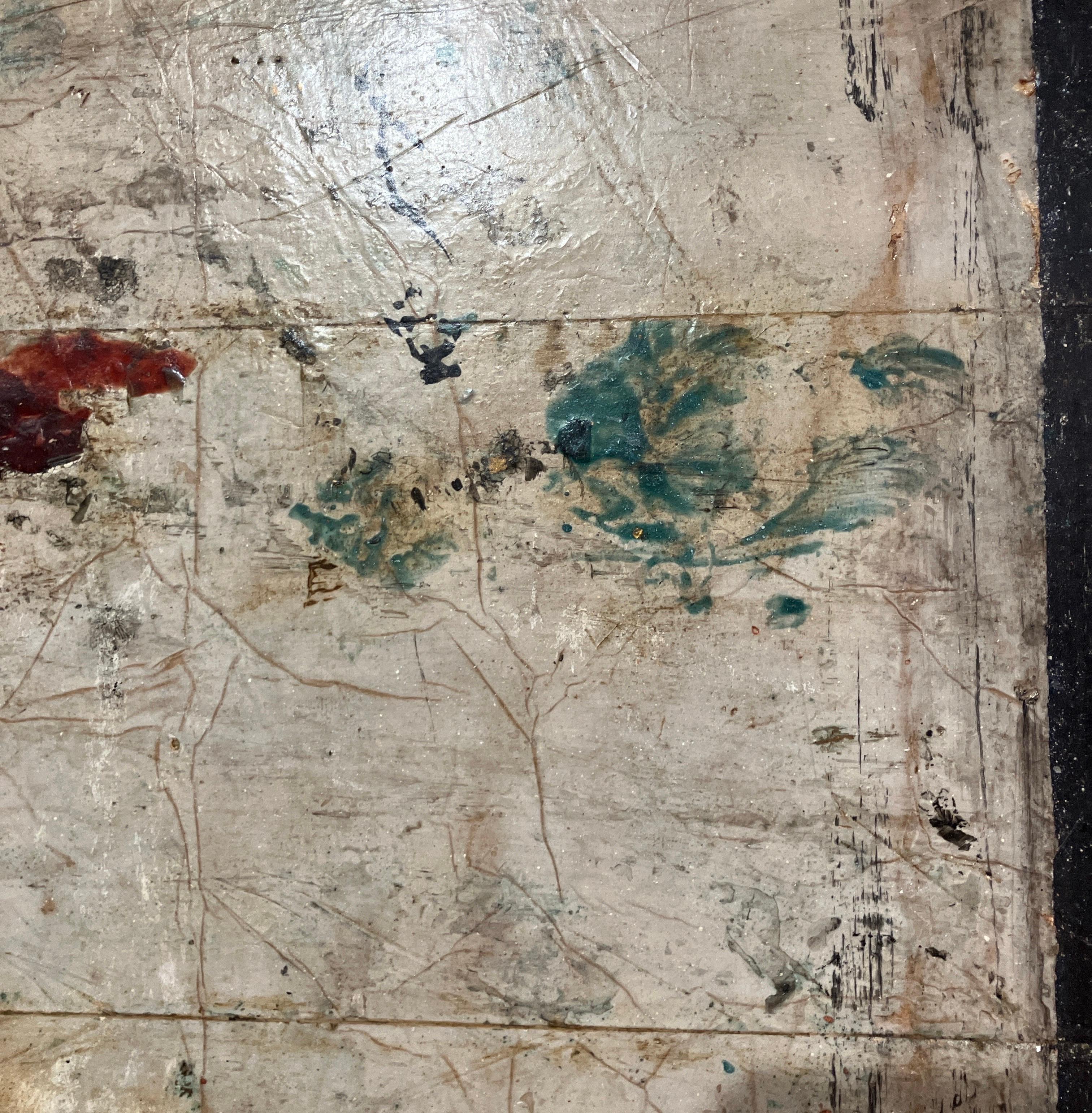 Fresco on Linen, Frammento del Muro CCII by Marcia Myers circa 2000 For Sale 5