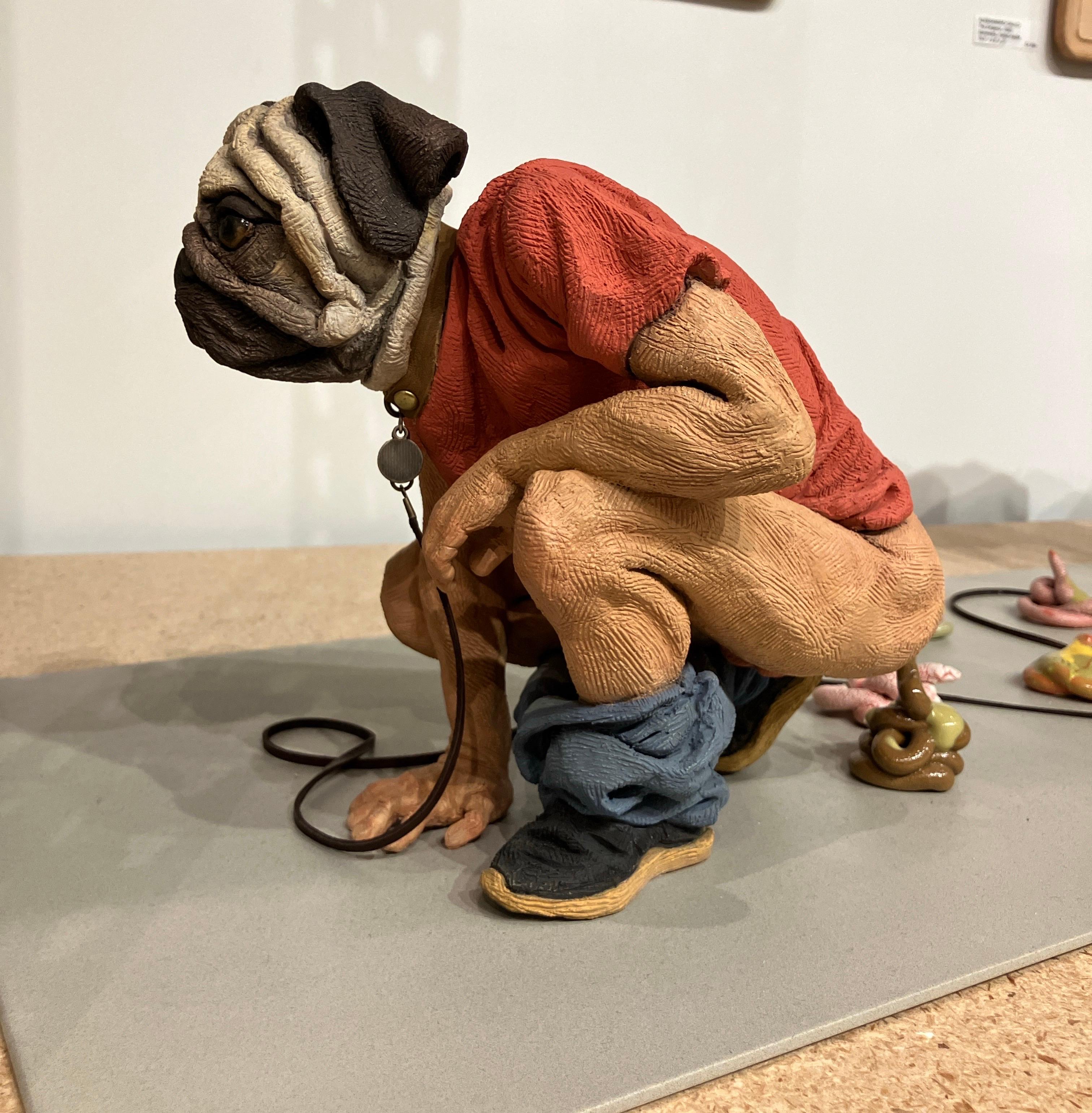 Contemporary, Figurative, Ceramic, Sculpture, Satire, Humor, Alessandro Gallo For Sale 7