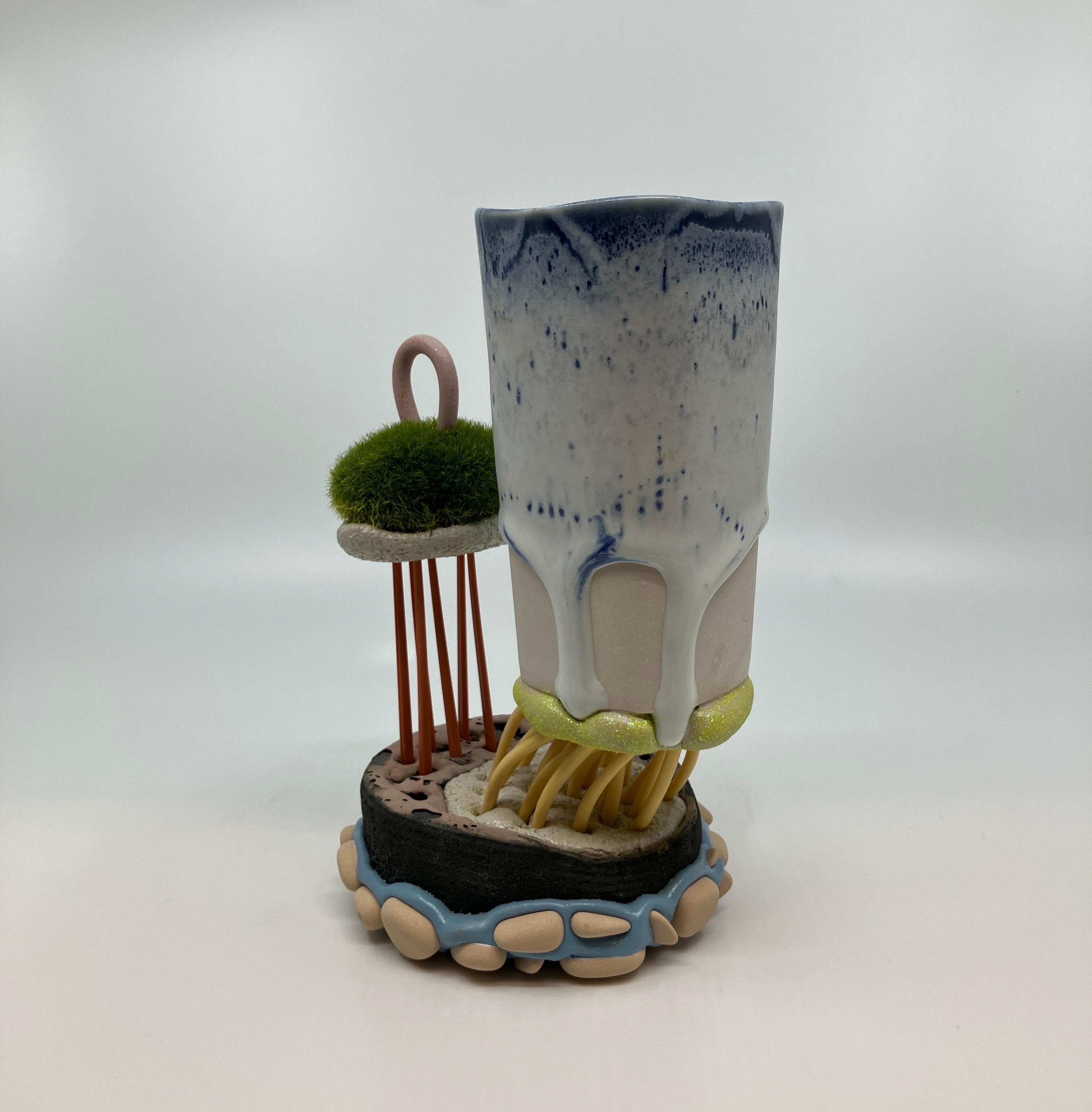 Contemporary, Mixed Media, Ceramic, Sculpture, Functional Mug, Utilitarian For Sale 4