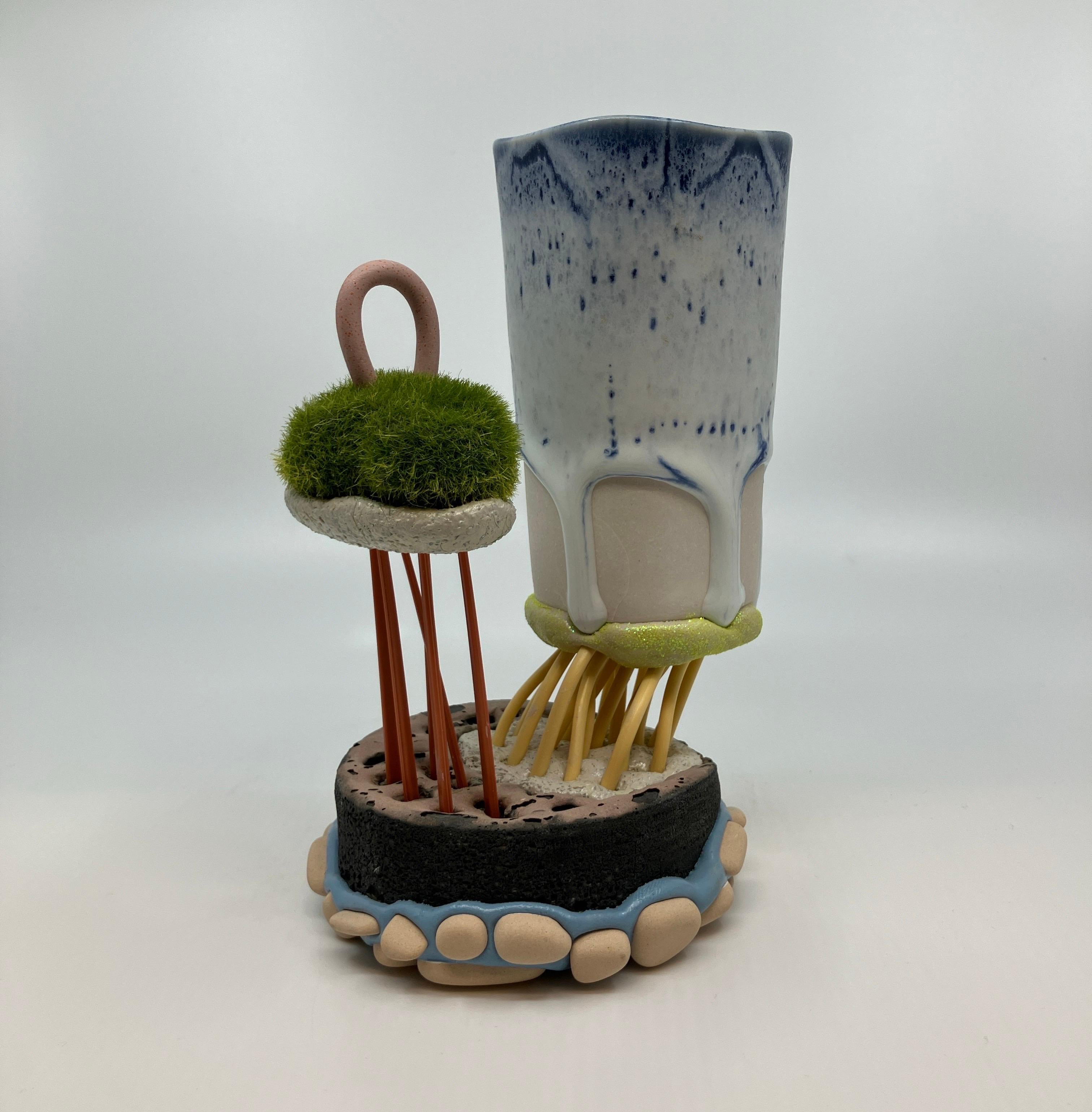 Contemporary, Mixed Media, Ceramic, Sculpture, Functional Mug, Utilitarian For Sale 5