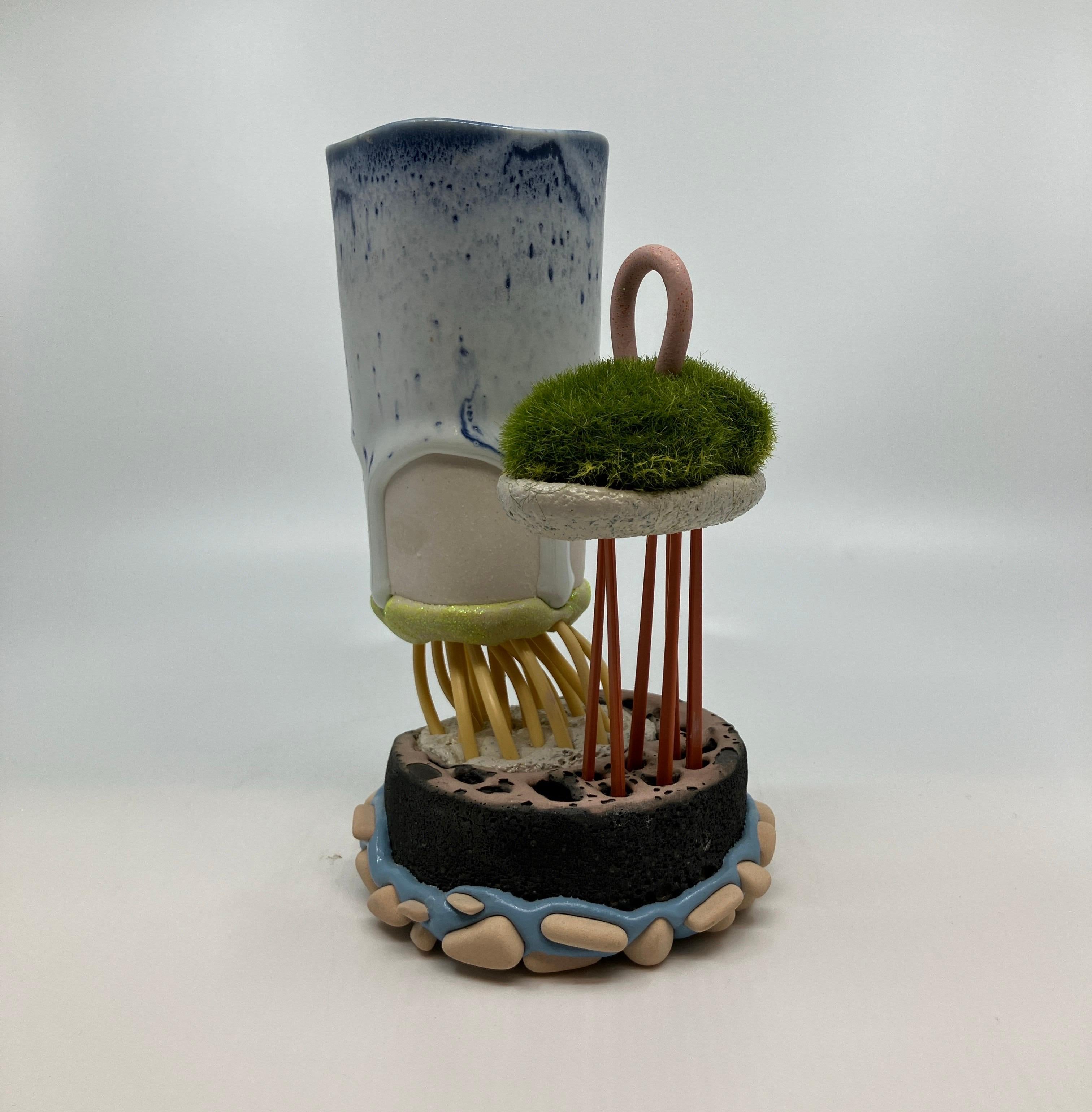 Contemporary, Mixed Media, Ceramic, Sculpture, Functional Mug, Utilitarian For Sale 6