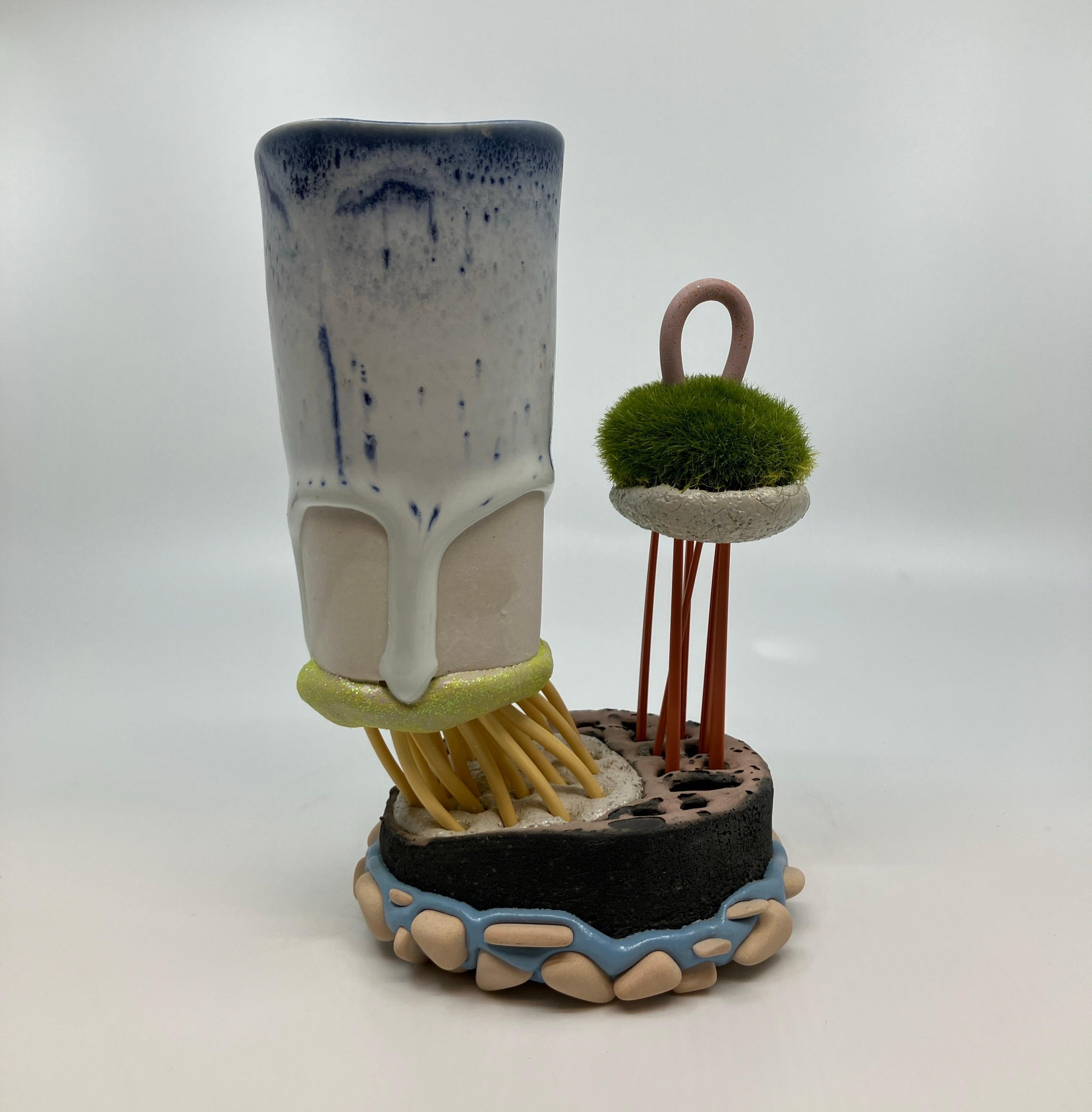 Contemporary, Mixed Media, Ceramic, Sculpture, Functional Mug, Utilitarian For Sale 7