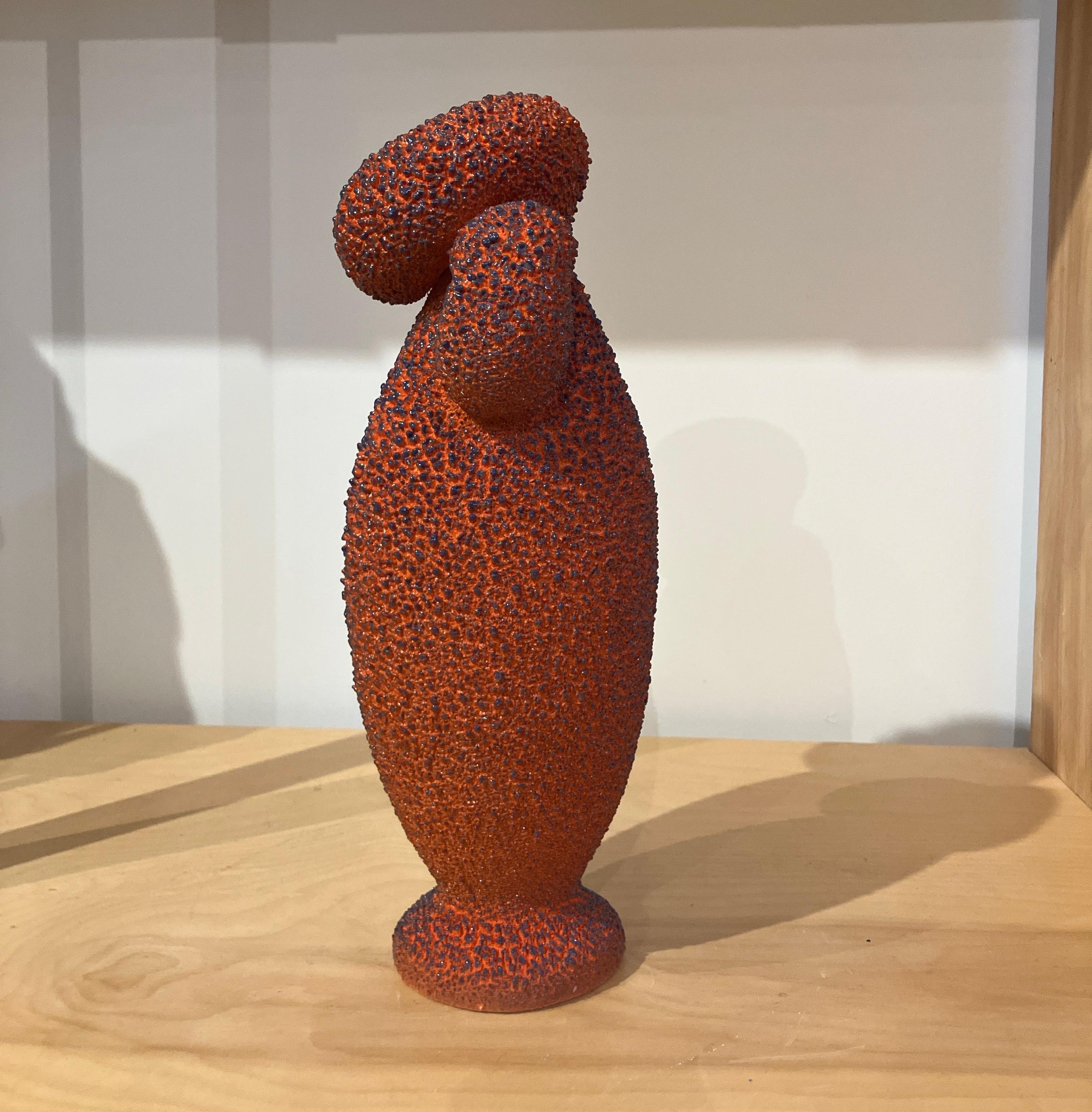 Contemporary Ceramic Sculpture, Colorful, Glazed Stoneware, Maxwell Mustardo For Sale 4