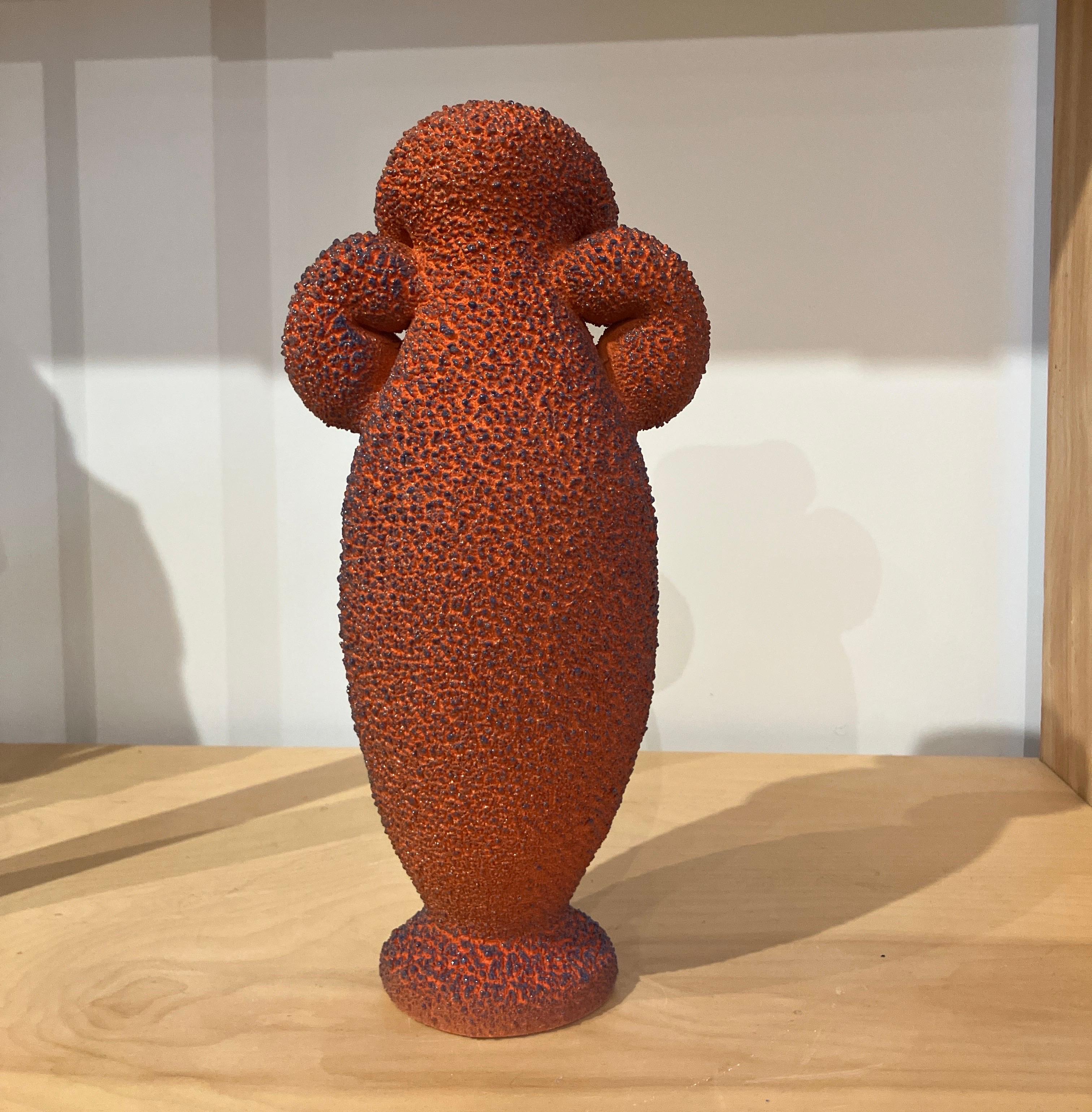 Contemporary Ceramic Sculpture, Colorful, Glazed Stoneware, Maxwell Mustardo For Sale 5