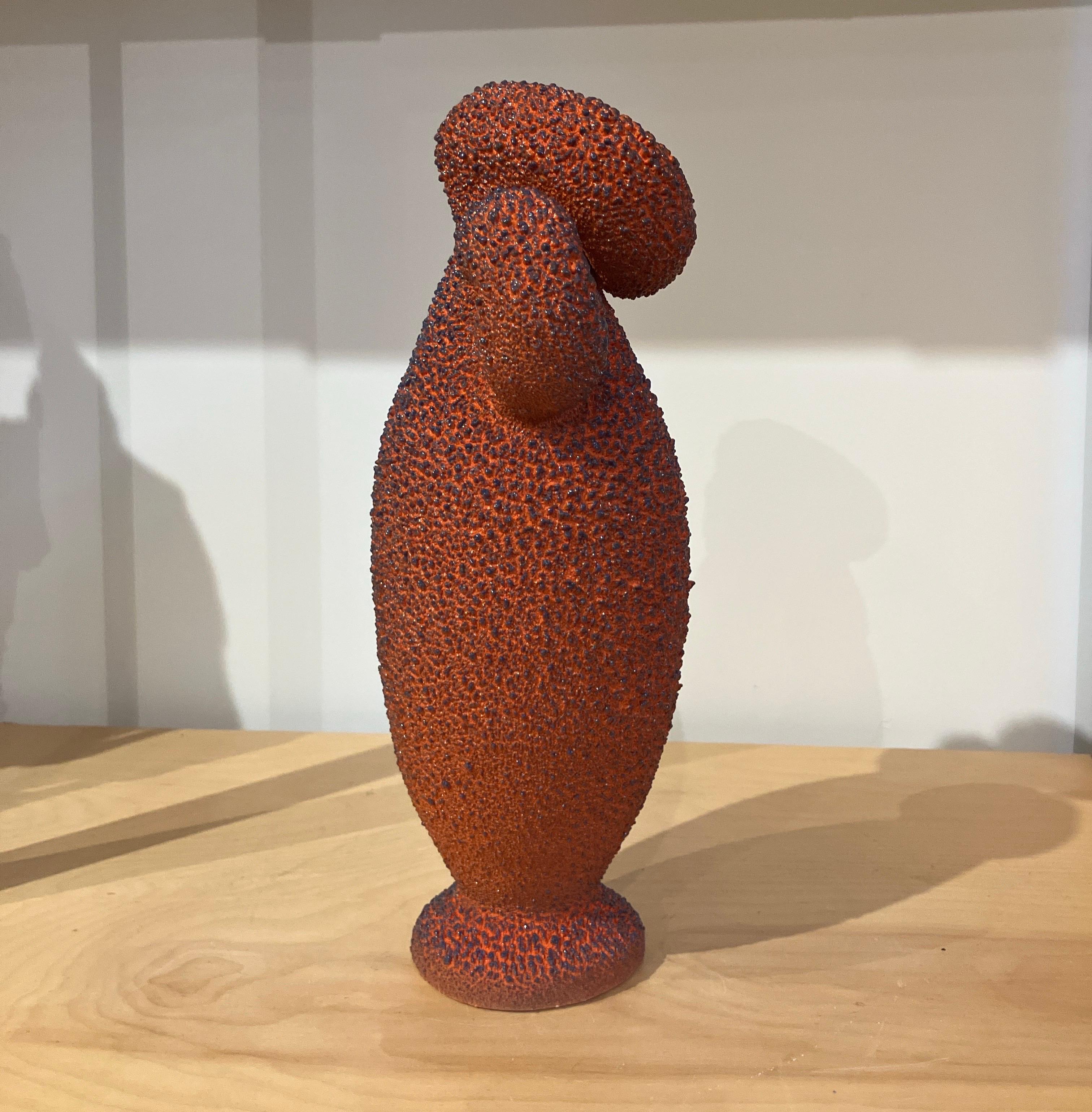 Contemporary Ceramic Sculpture, Colorful, Glazed Stoneware, Maxwell Mustardo For Sale 6