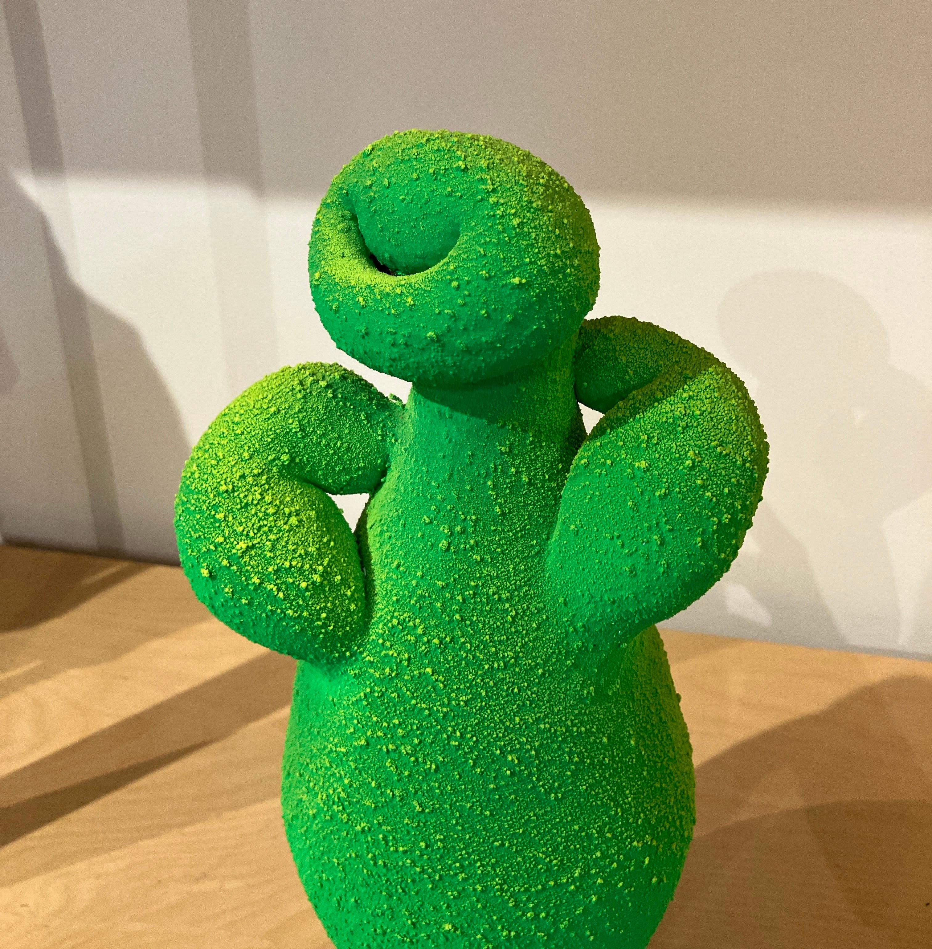 Contemporary Ceramic Sculpture with Pigmented PVC Surface, Design, Mixed Media For Sale 1