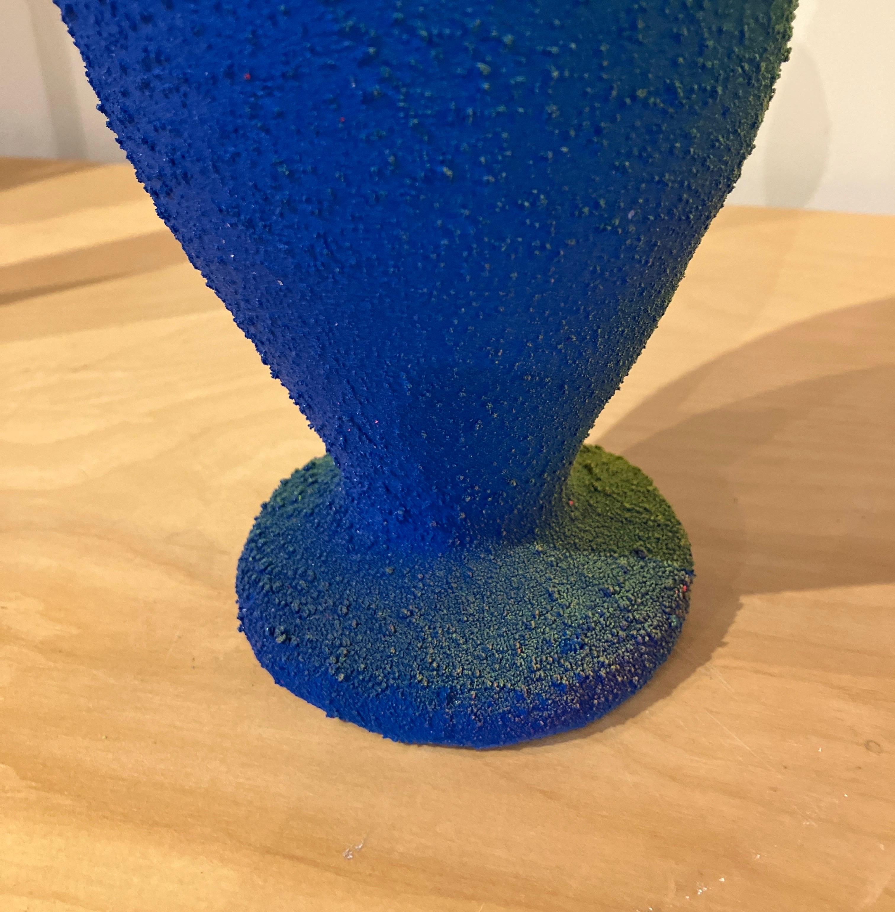 Contemporary Ceramic Sculpture with Pigmented PVC Surface, Design, Mixed Media For Sale 1