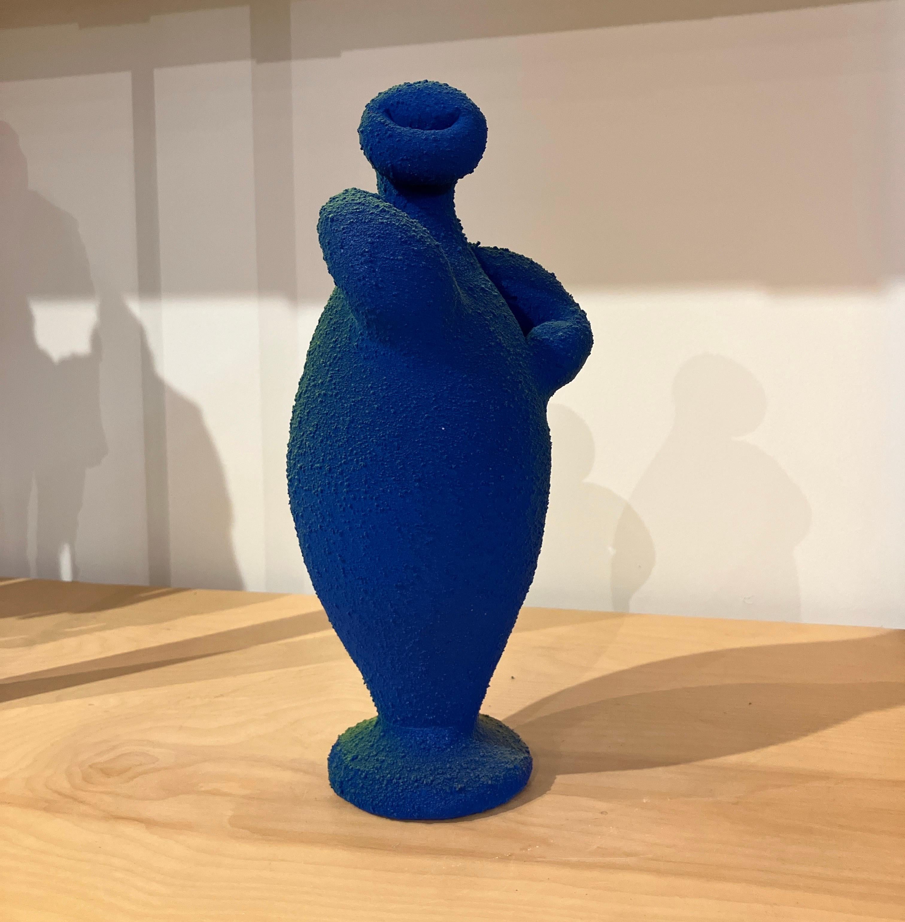 Contemporary Ceramic Sculpture with Pigmented PVC Surface, Design, Mixed Media For Sale 5