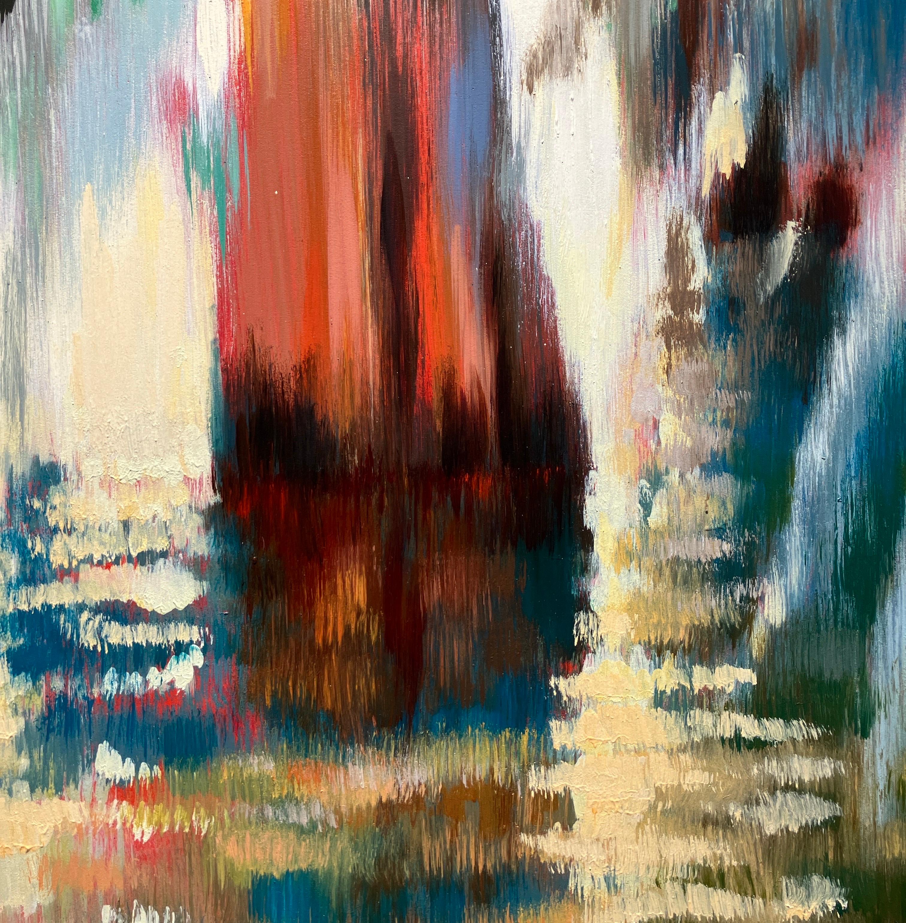 Impressionist Style Landscape Painting, Swamp, Water, Oil on Panel, Jill Hackney For Sale 5