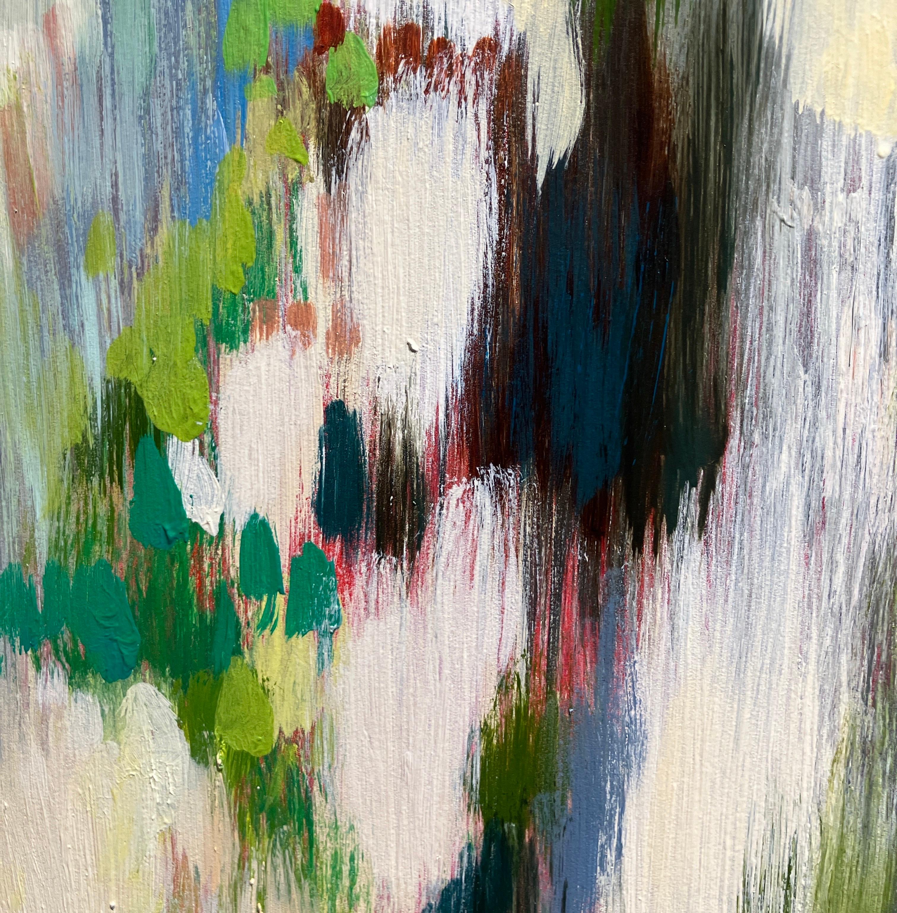 Impressionist Style Landscape Painting, Swamp, Water, Oil on Panel, Jill Hackney For Sale 6