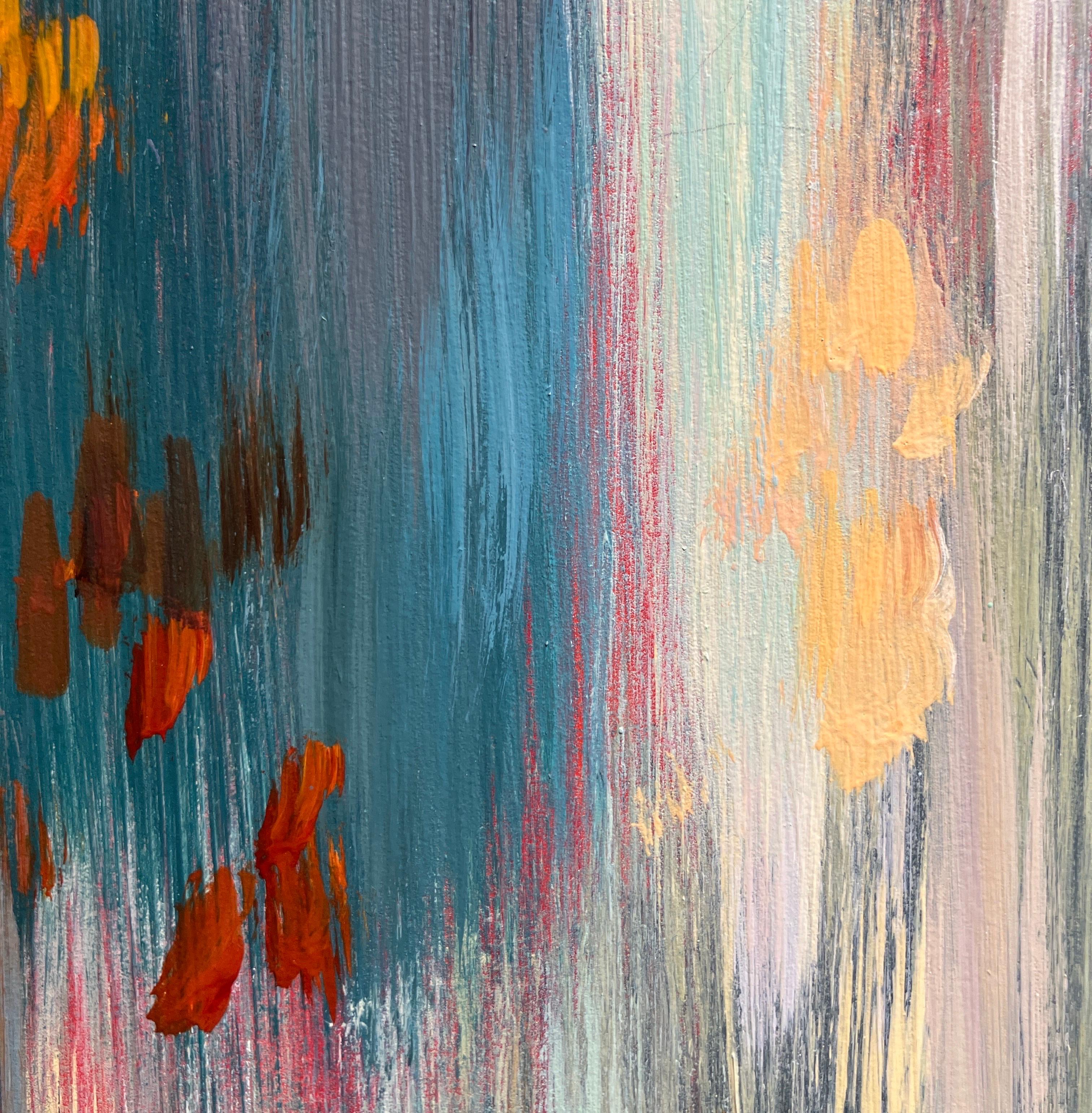 Impressionist Style Landscape Painting, Swamp, Water, Oil on Panel, Jill Hackney For Sale 6