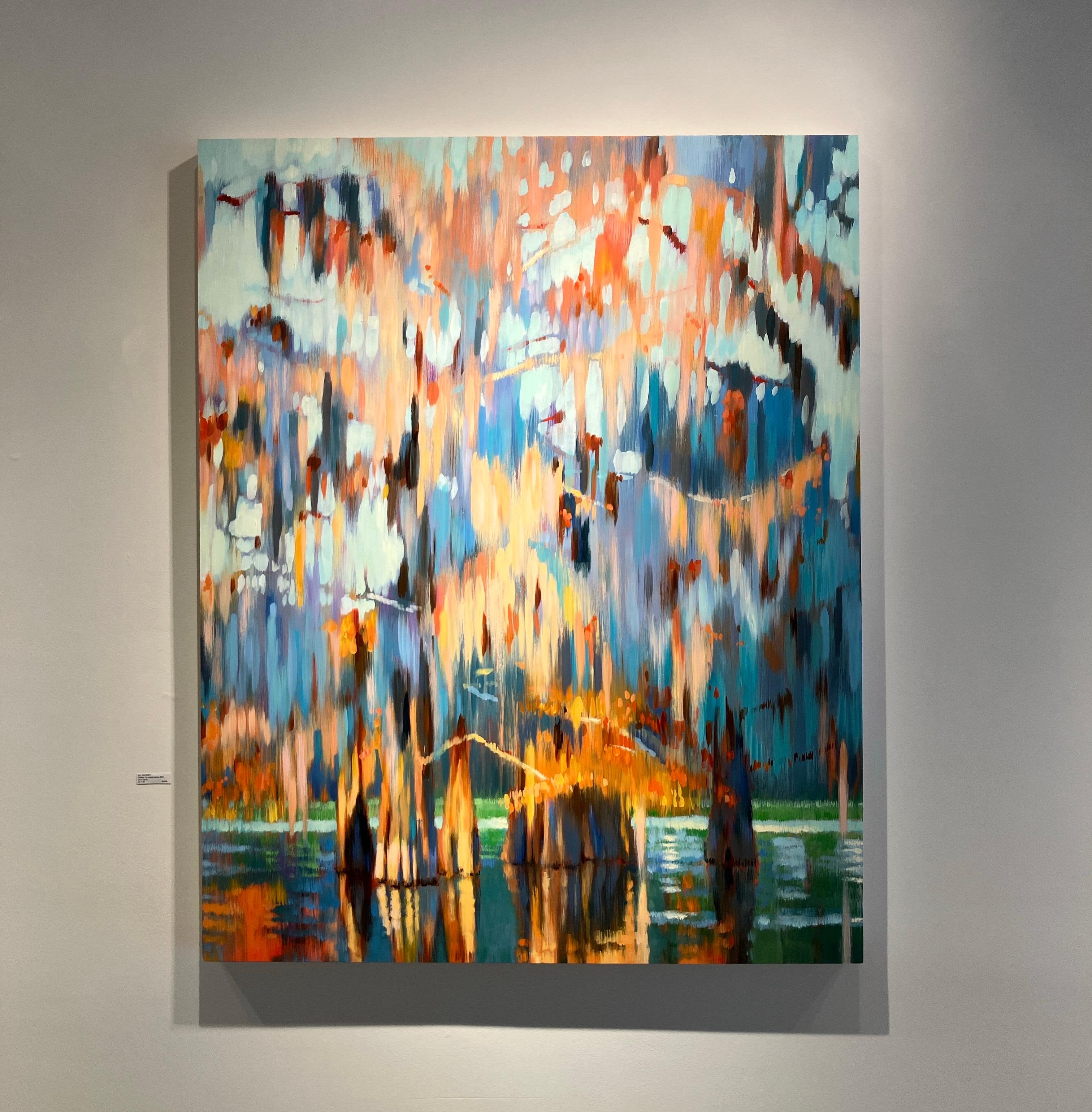 Untitled, Le marais series, Jill Hackney, 2025, Impressionist Landscape Painting For Sale 1
