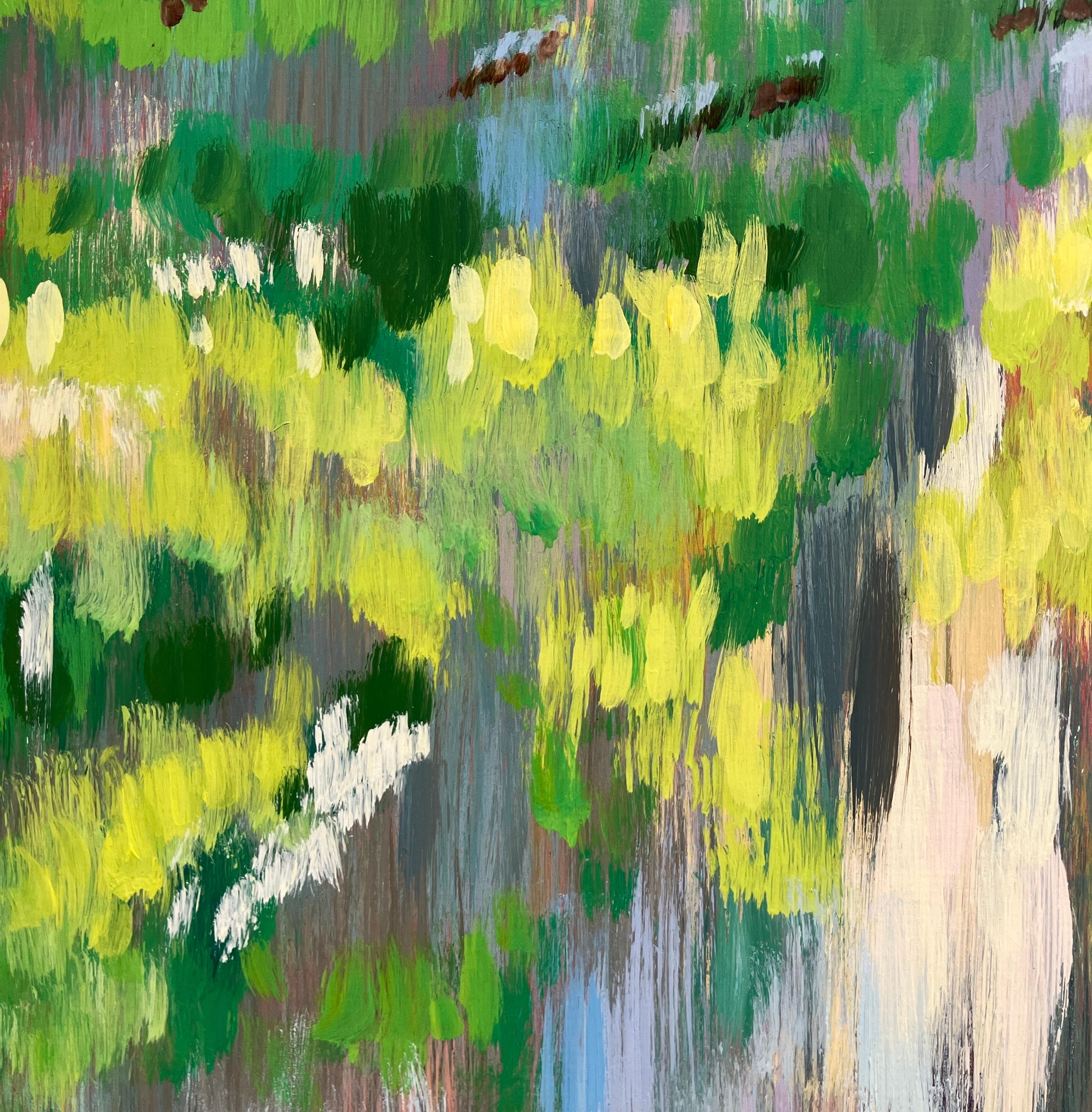 Impressionist Style Landscape Painting, Diptych, Swamp, Water, Oil on Panel For Sale 7