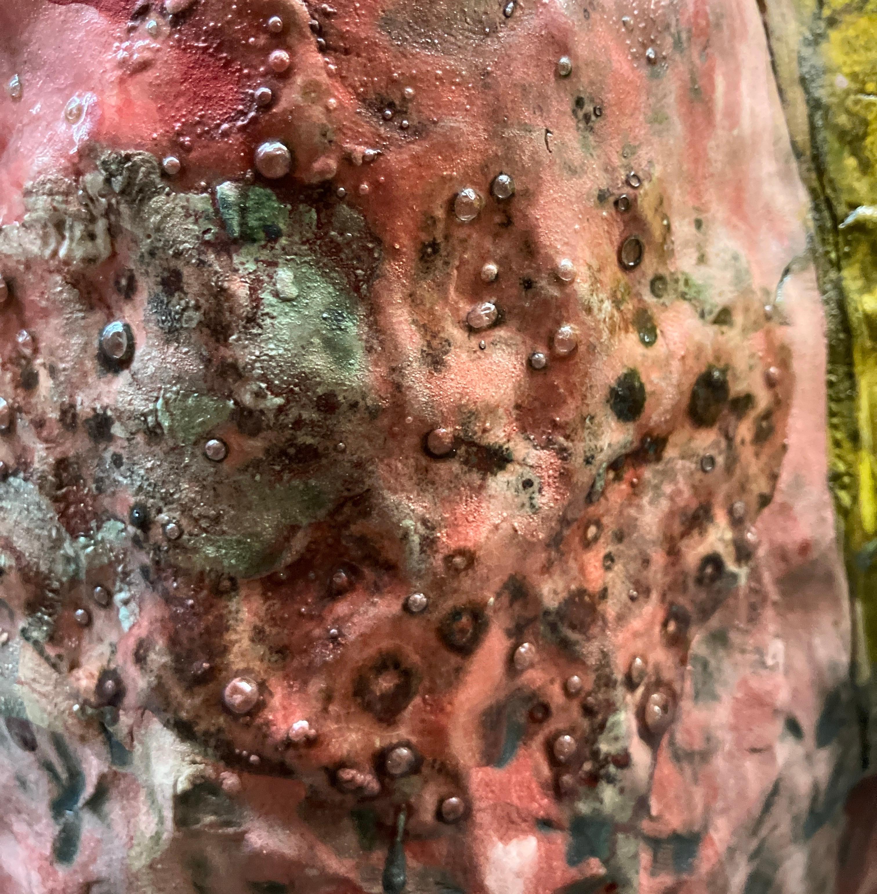 Contemporary Figurative Ceramic Sculpture, Glazed Stoneware, Surrealist Abstract For Sale 7