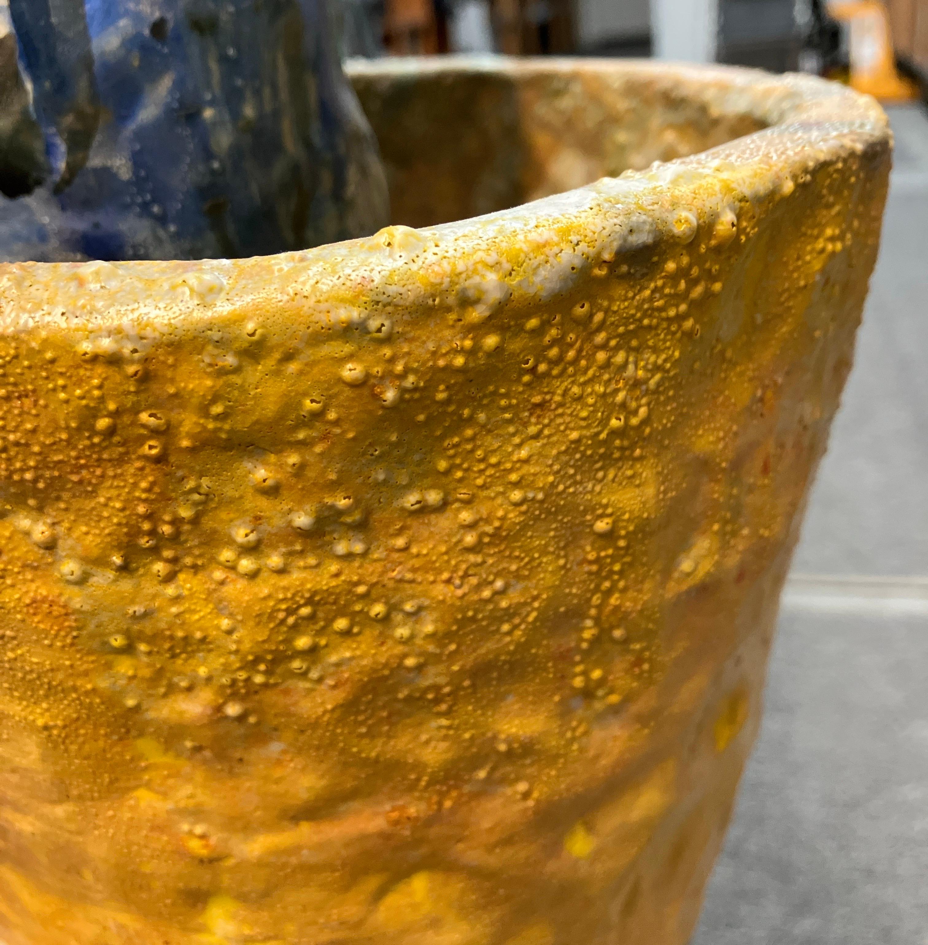 Contemporary Figurative Ceramic Sculpture, Glazed Stoneware, Surrealist Abstract For Sale 7