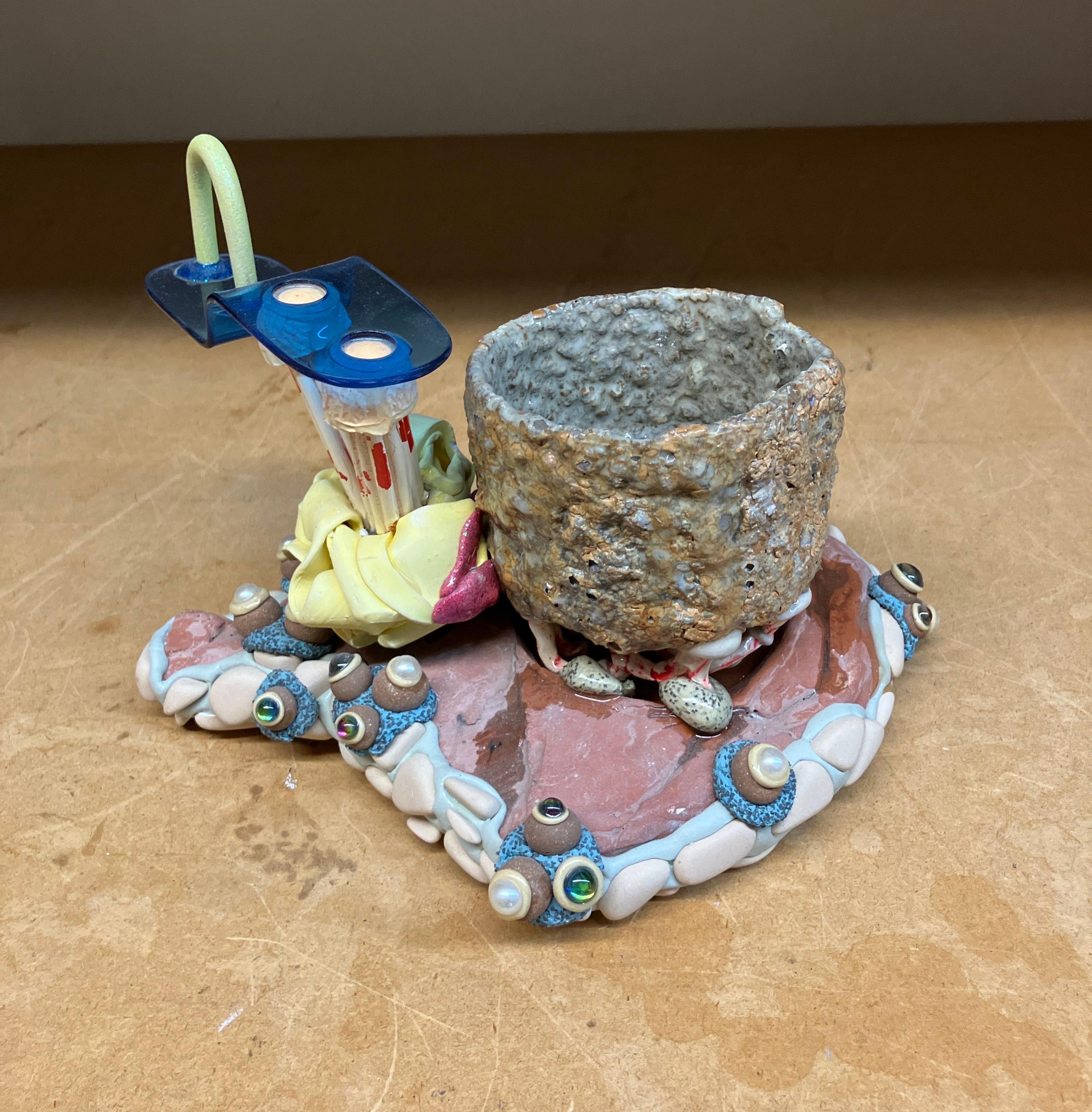 Mug Composition No 129, Matthew Mitros, 2023, Ceramic Mixed Media Sculpture For Sale 3