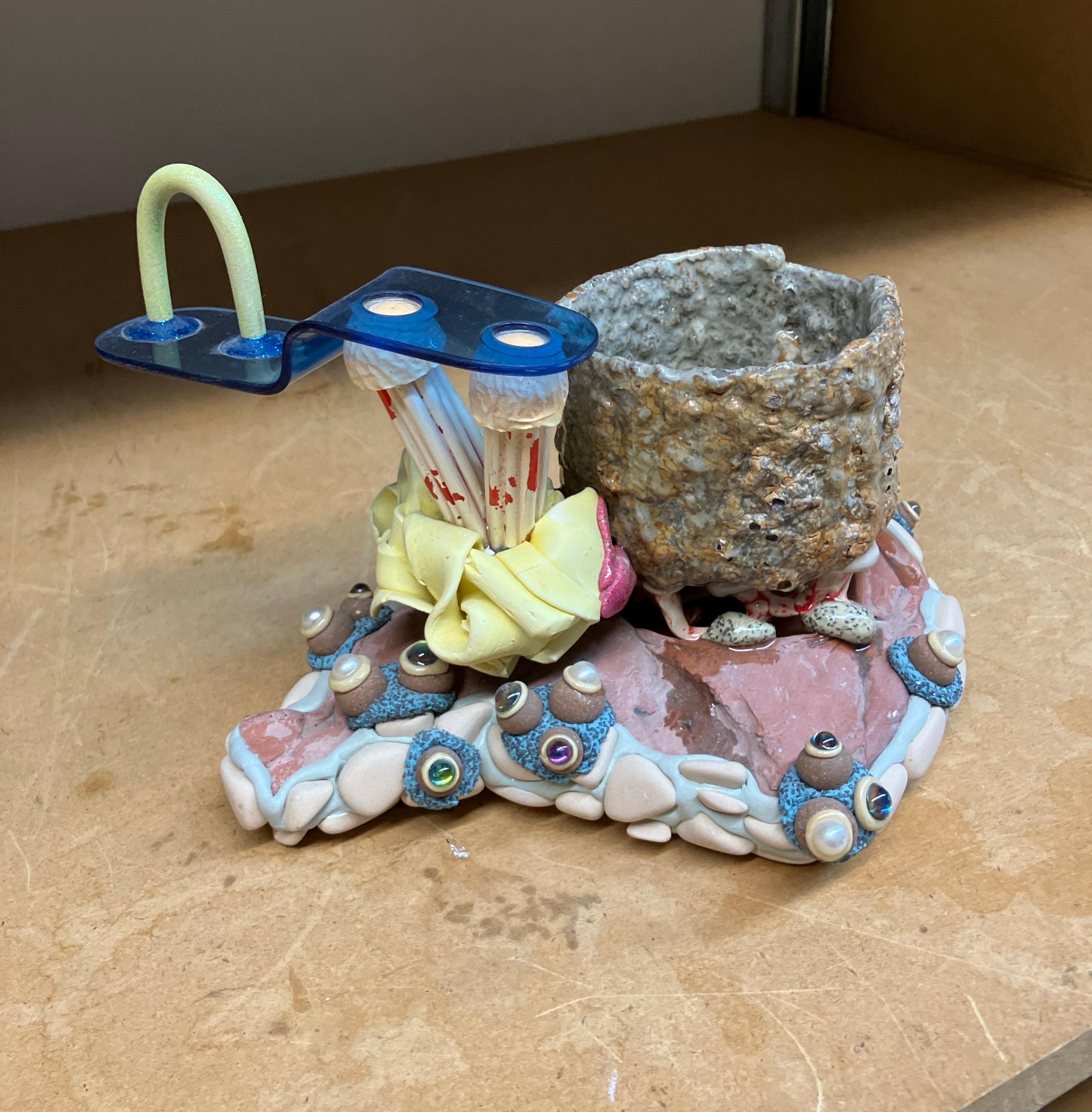 Mug Composition No 129, Matthew Mitros, 2023, Ceramic Mixed Media Sculpture For Sale 4