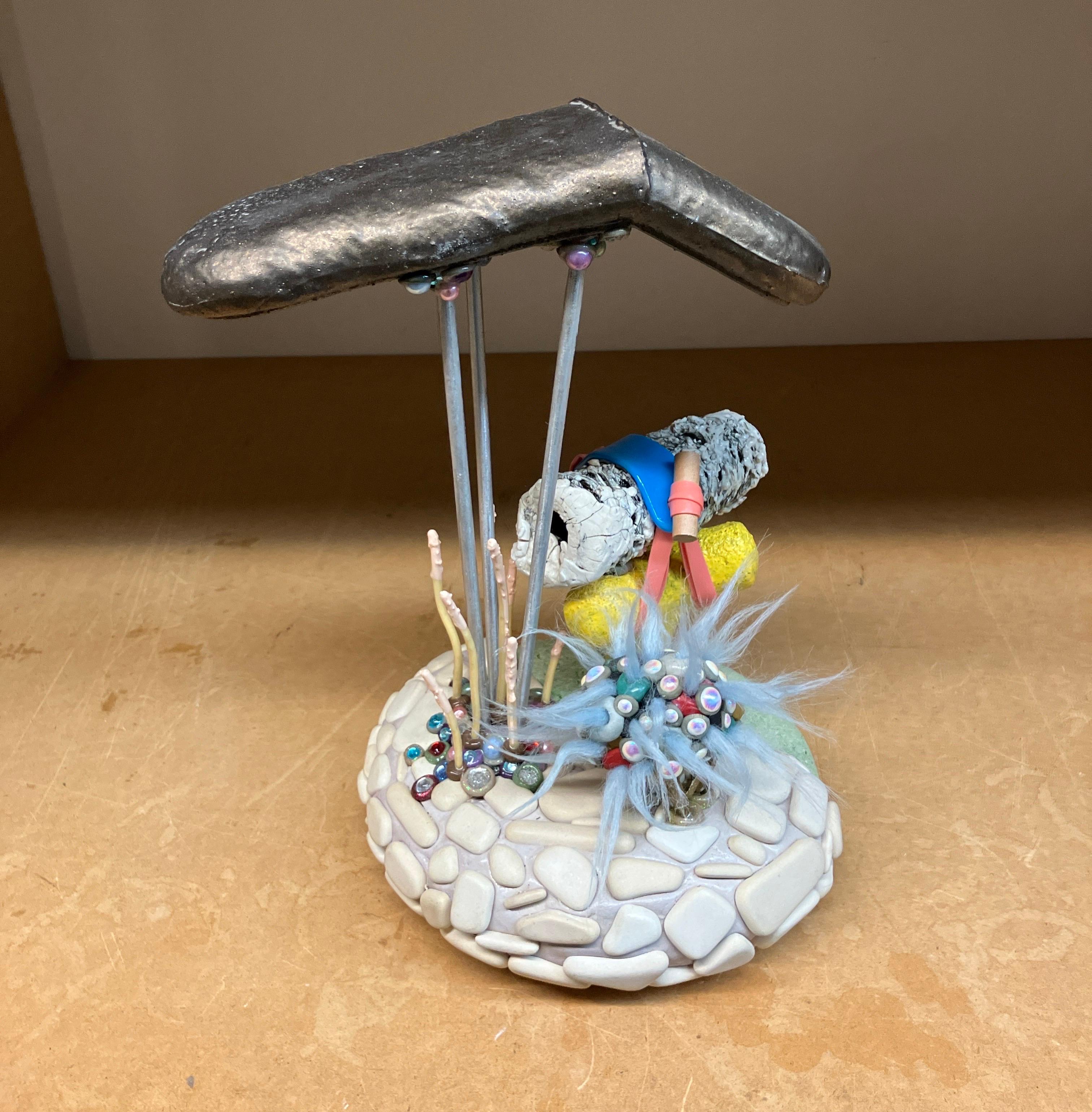 Coloni No 1, Matthew Mitros, 2023, Sculpture en céramique mixte, abstraite en vente 2