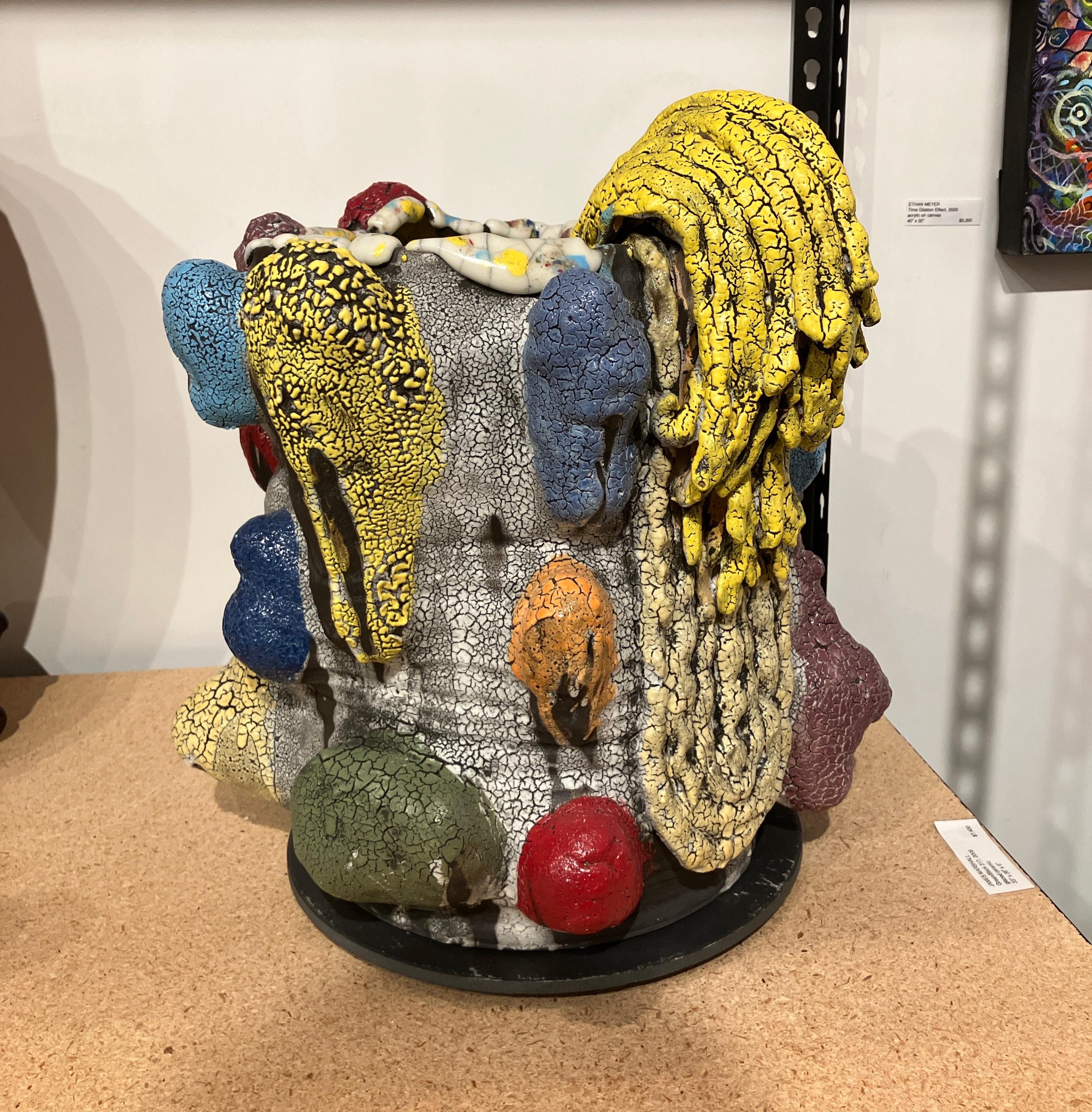 Árbol de patatas con enredaderas amarillas, Vince Palacios, 2021, Cerámica esmaltada de colores en venta 6
