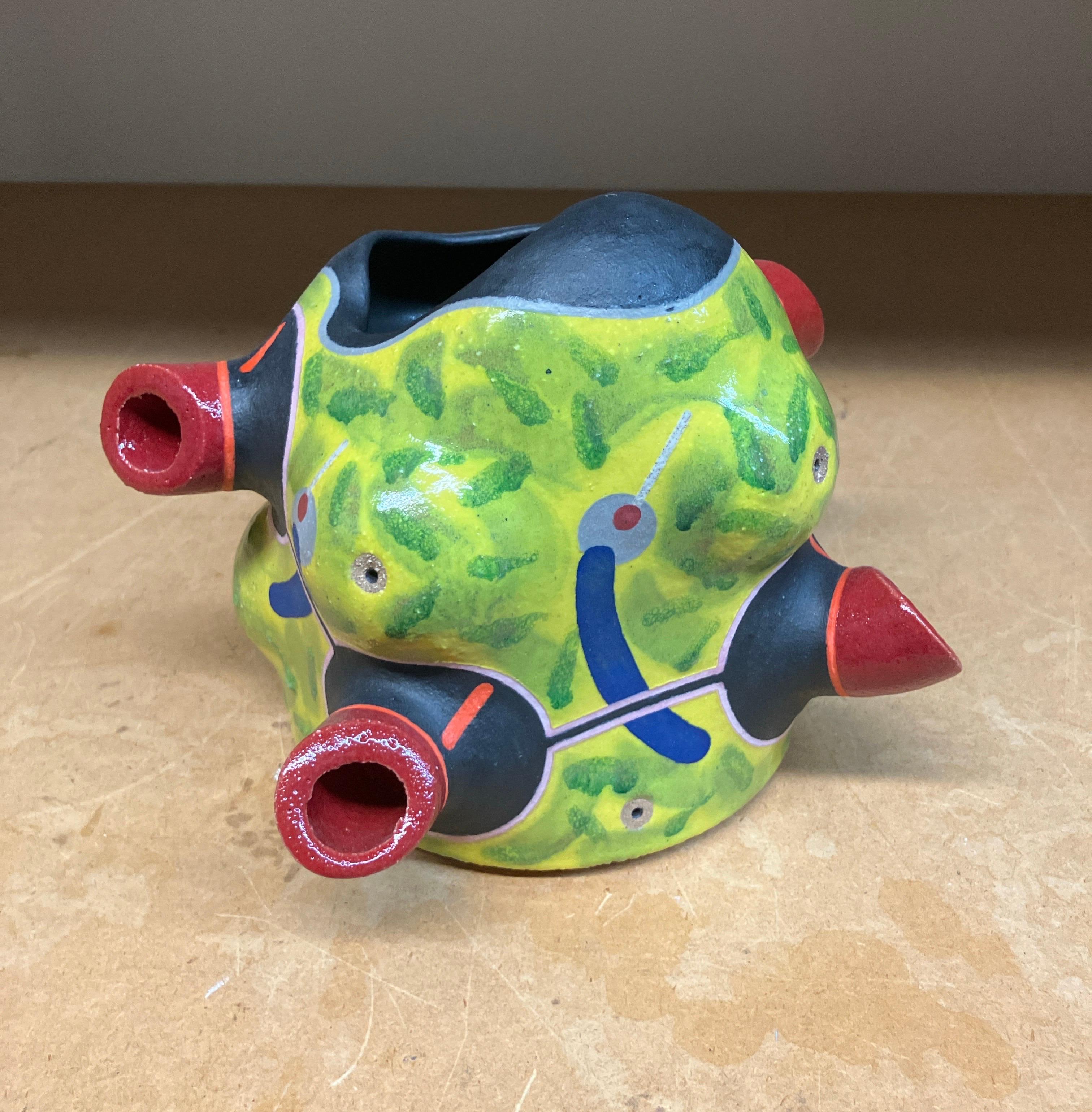 Contemporary Abstract Ceramic Sculpture, Stoneware, Glaze, Colorful Design

José Sierra  is a self-taught artist and ceramicist, born in Mérida, Venezuela in 1975. His work draws inspiration from his  heritage, along with pre-Hispanic art, East