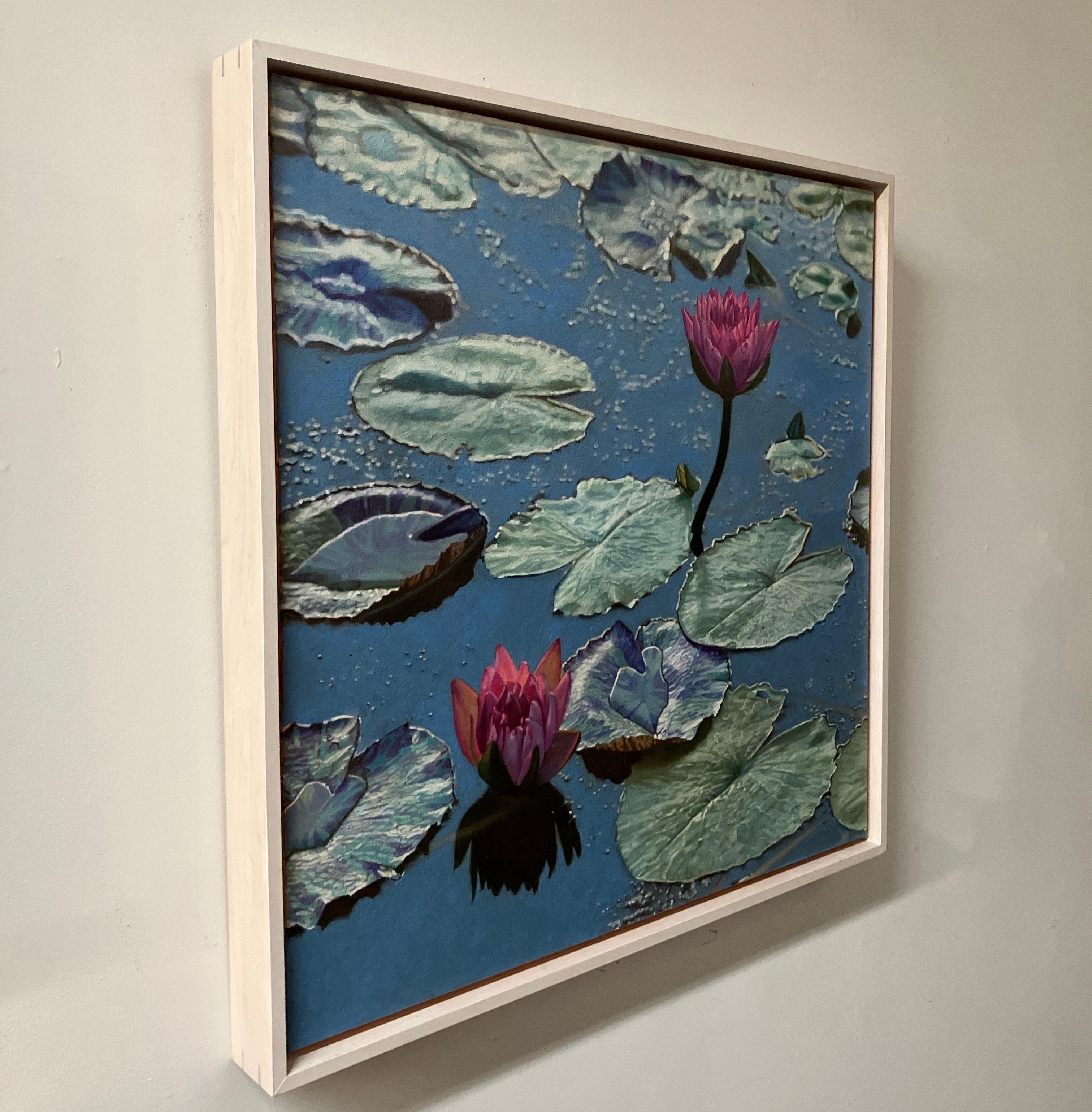 Lilien in weichem Licht, Jeffrey Vaughn, 2020, gerahmtes Ölgemälde auf Leinwand im Angebot 4