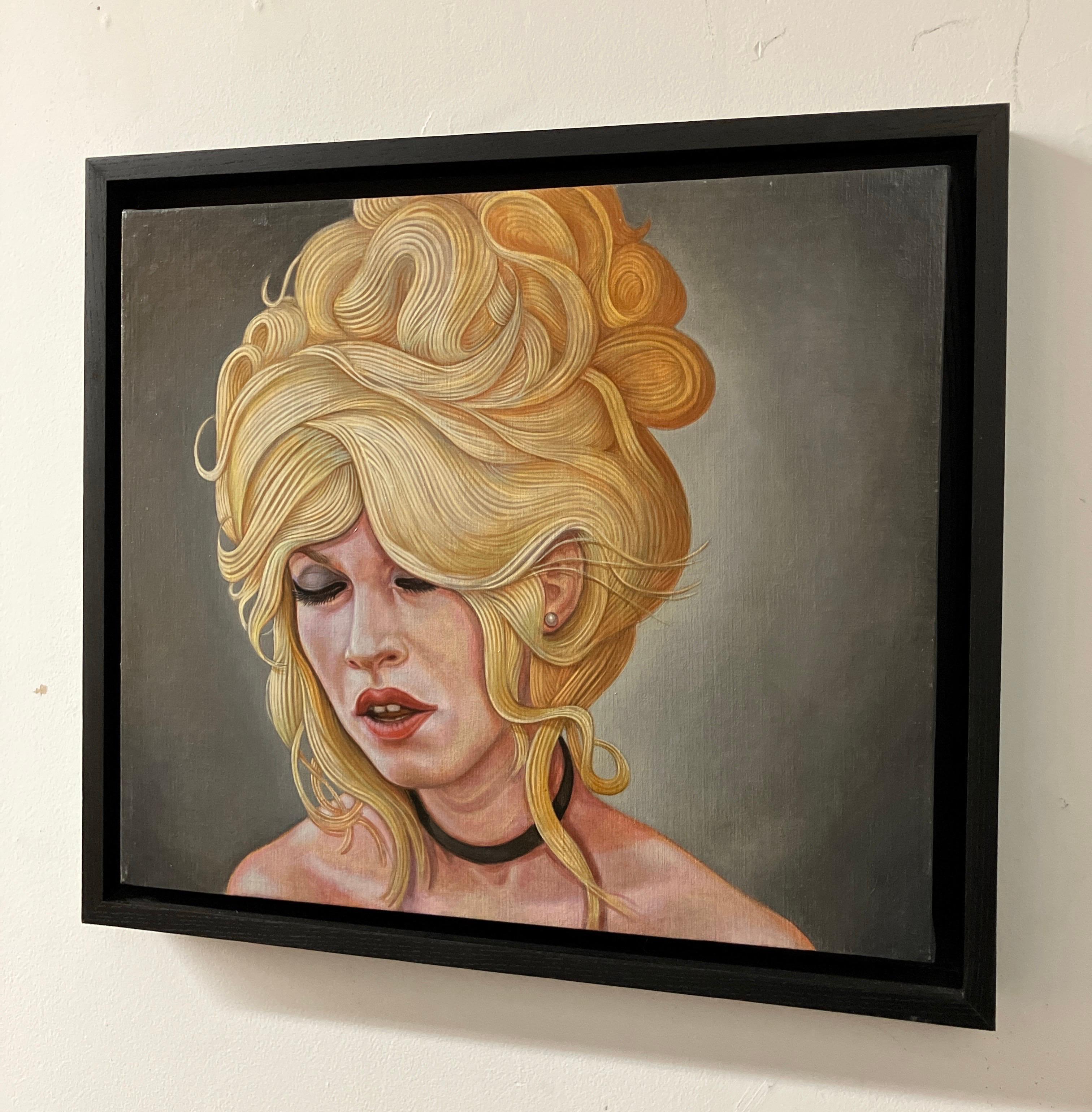 Contemporary Portrait Painting, Oil on Linen, BB Dreaming, Jed Jackson, Realism For Sale 2