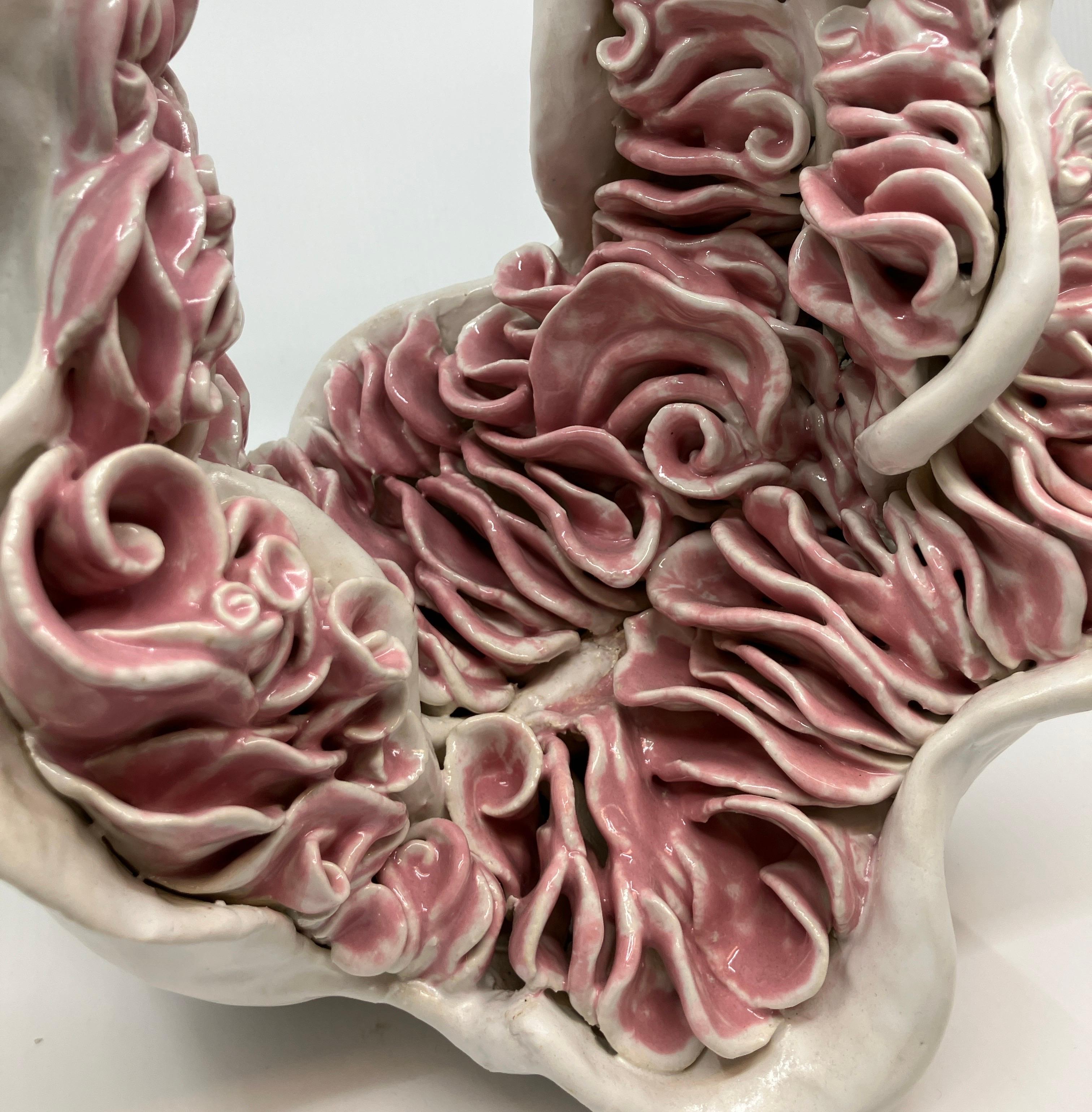 Chakra 1, Aya Mori, 2018, sculpture abstraite en céramique, composition organique, glaçure en vente 5