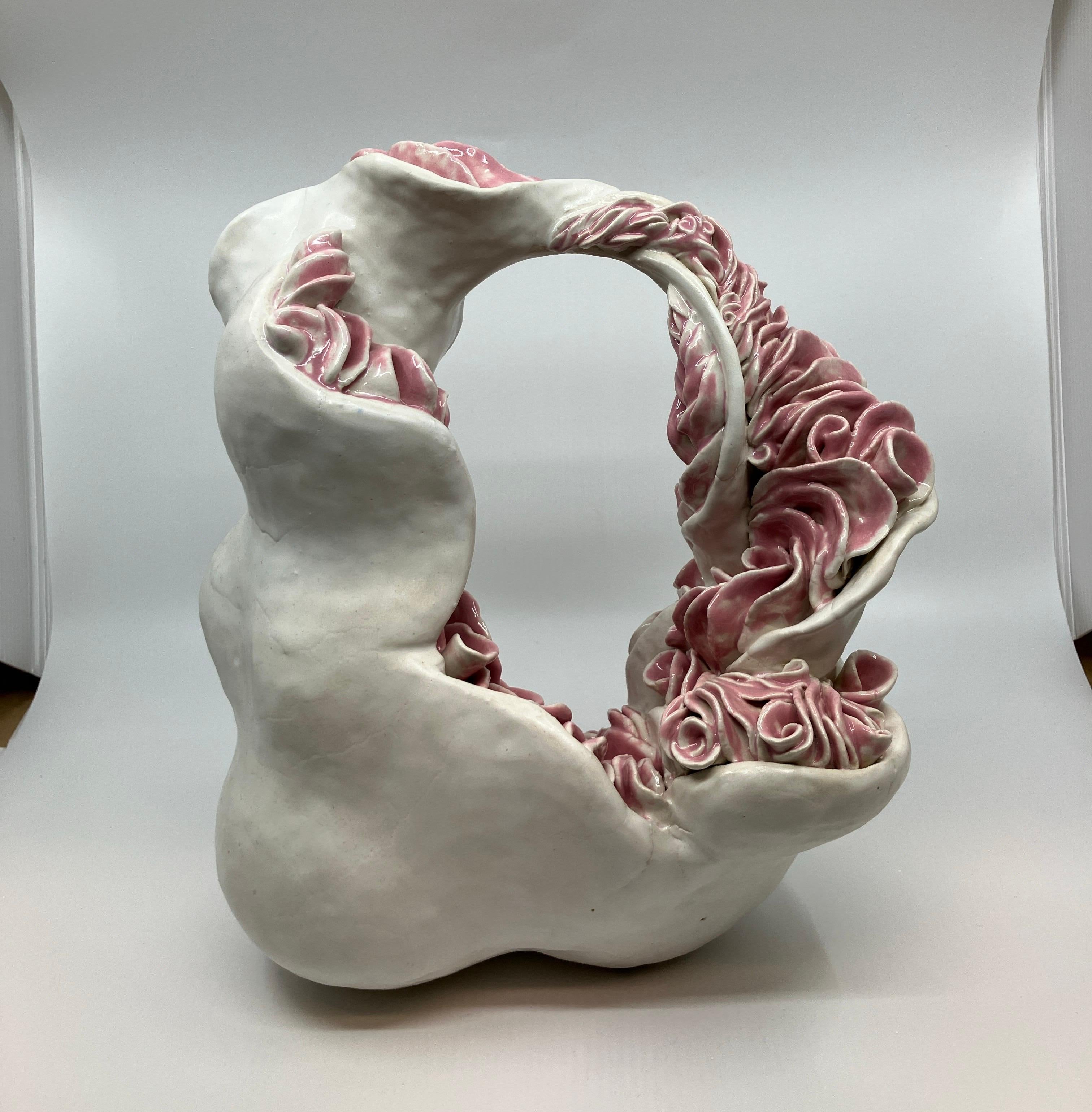 Chakra 1, Aya Mori, 2018, sculpture abstraite en céramique, composition organique, glaçure en vente 7