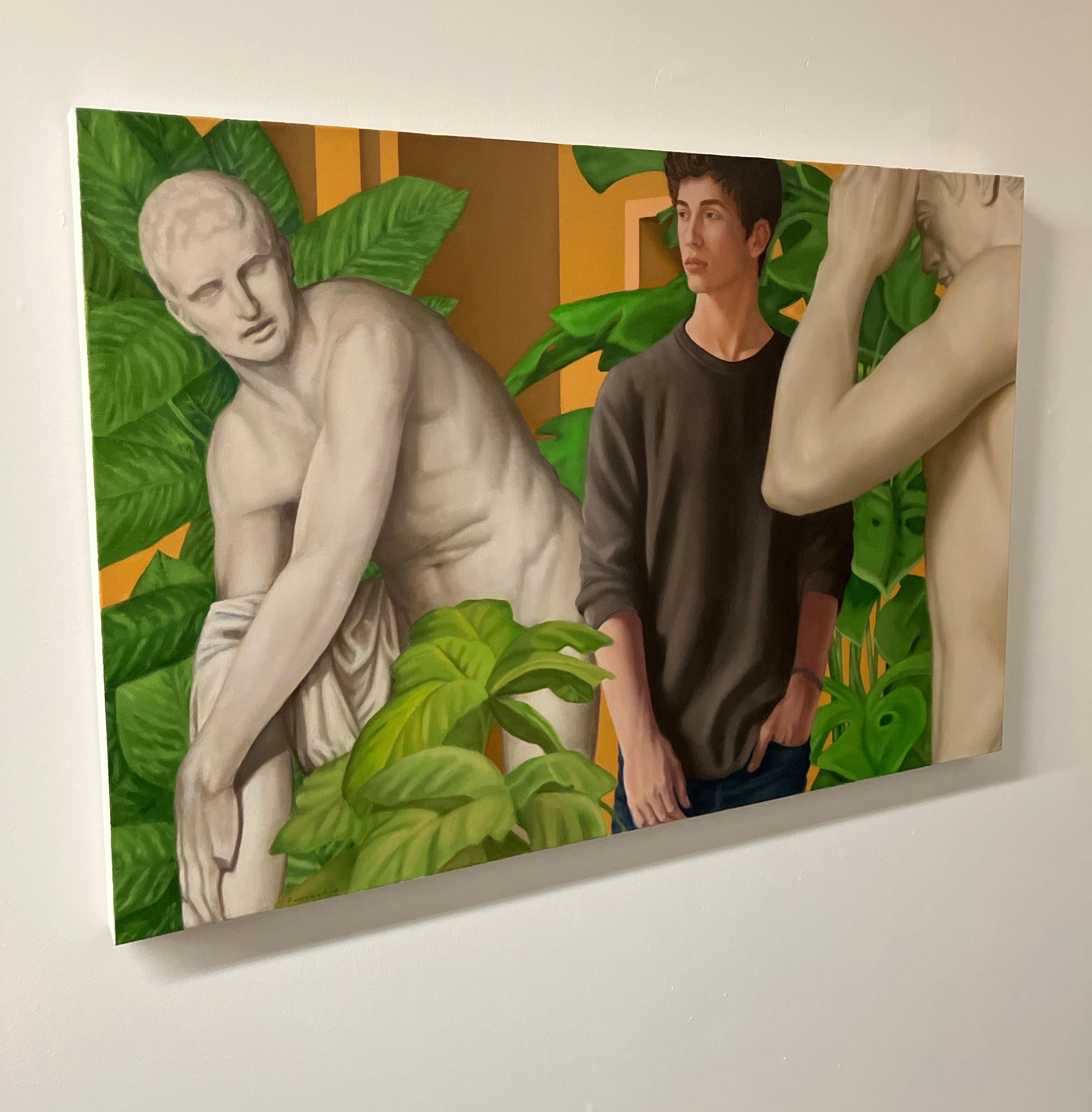 Wanderlust, Dominic Finocchio, 2023, Figuratives Ölgemälde auf Leinwand im Angebot 1