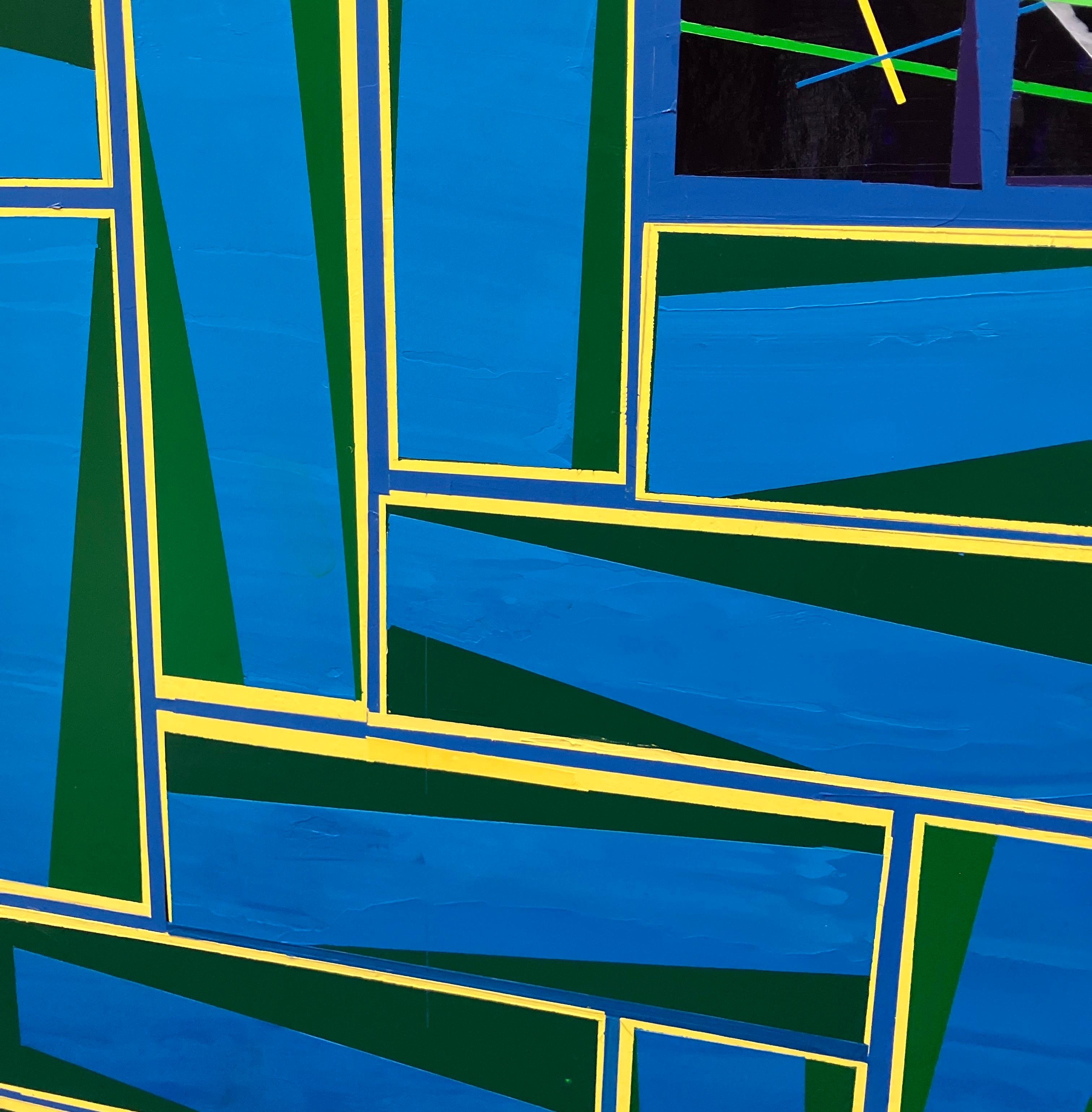 “Kinda Blue” by Rick Griggs, 2025, Abstract Acrylic Painting on Canvas For Sale 3