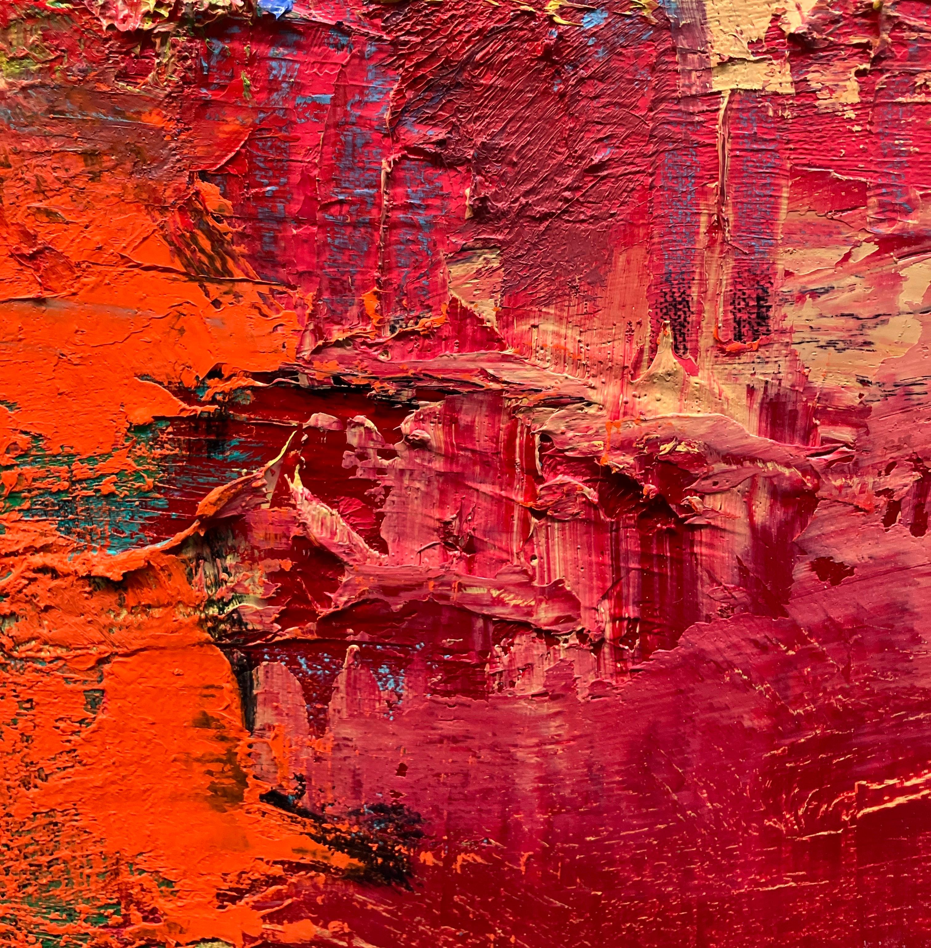 Contemporary Abstract Oil Painting on Canvas, Unframed, Cross Currents, Smith

“The act of painting is a vital experience. I see my art as a record of the subconscious and the painting process. The result is an interaction of imagined forms and