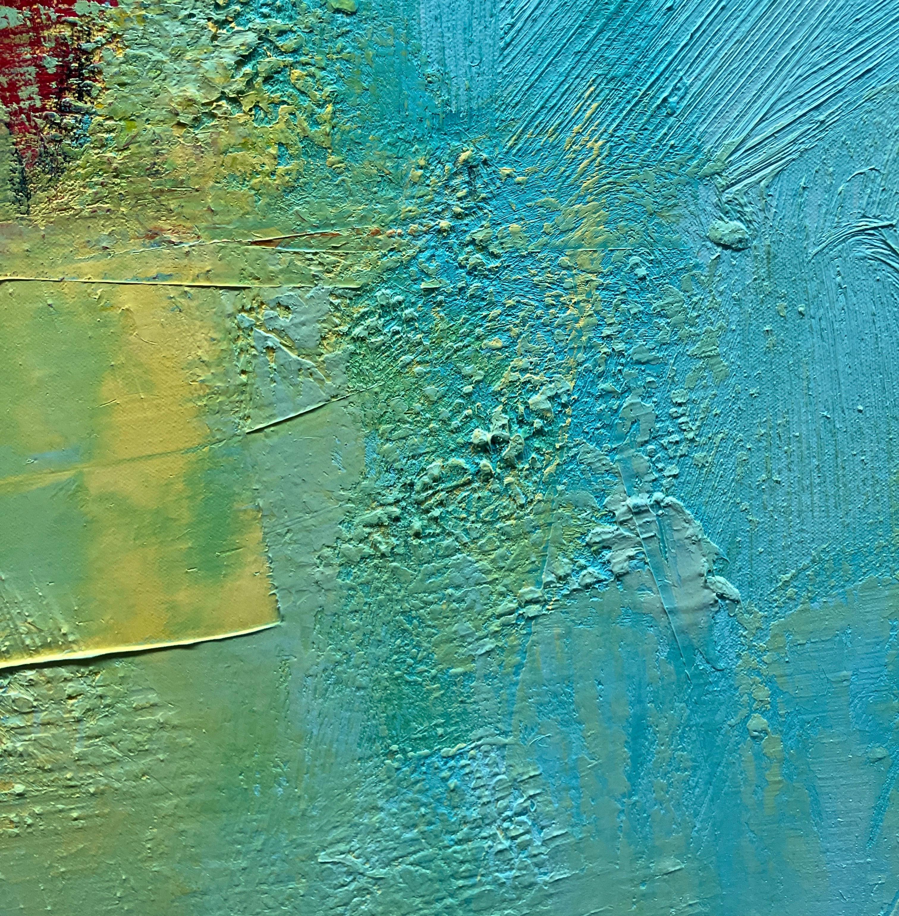 Contemporary Abstract Oil Painting on Canvas, Unframed, Cross Currents, Smith For Sale 1