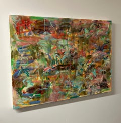 "Random Interlocking Meaning", Contemporary, Abstract, Oil, Painting, Canvas