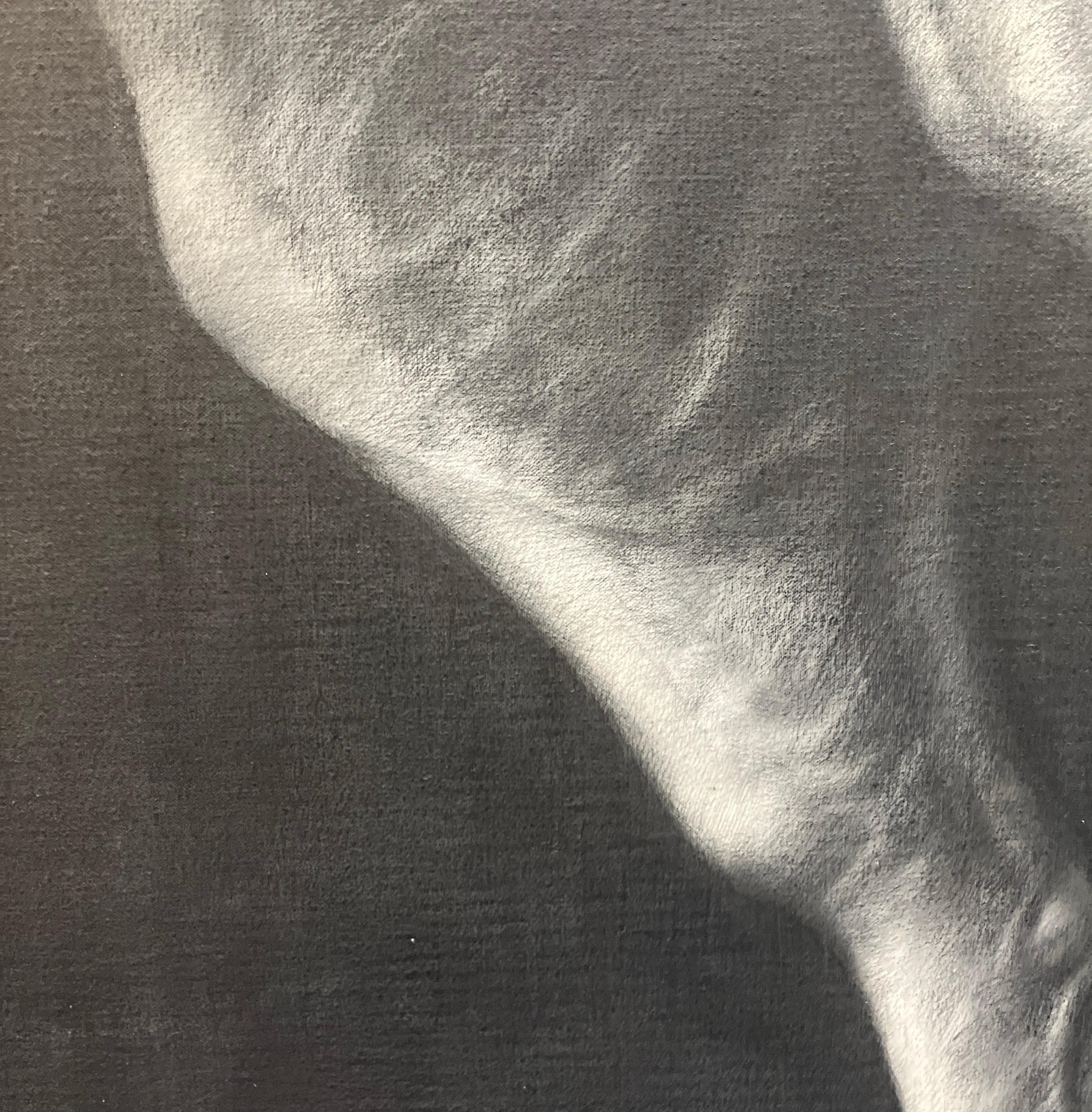 „Edge Event XXVII“, Figurative, Graphit, Zeichnung, Leinwand, Pferde, Realismus im Angebot 1