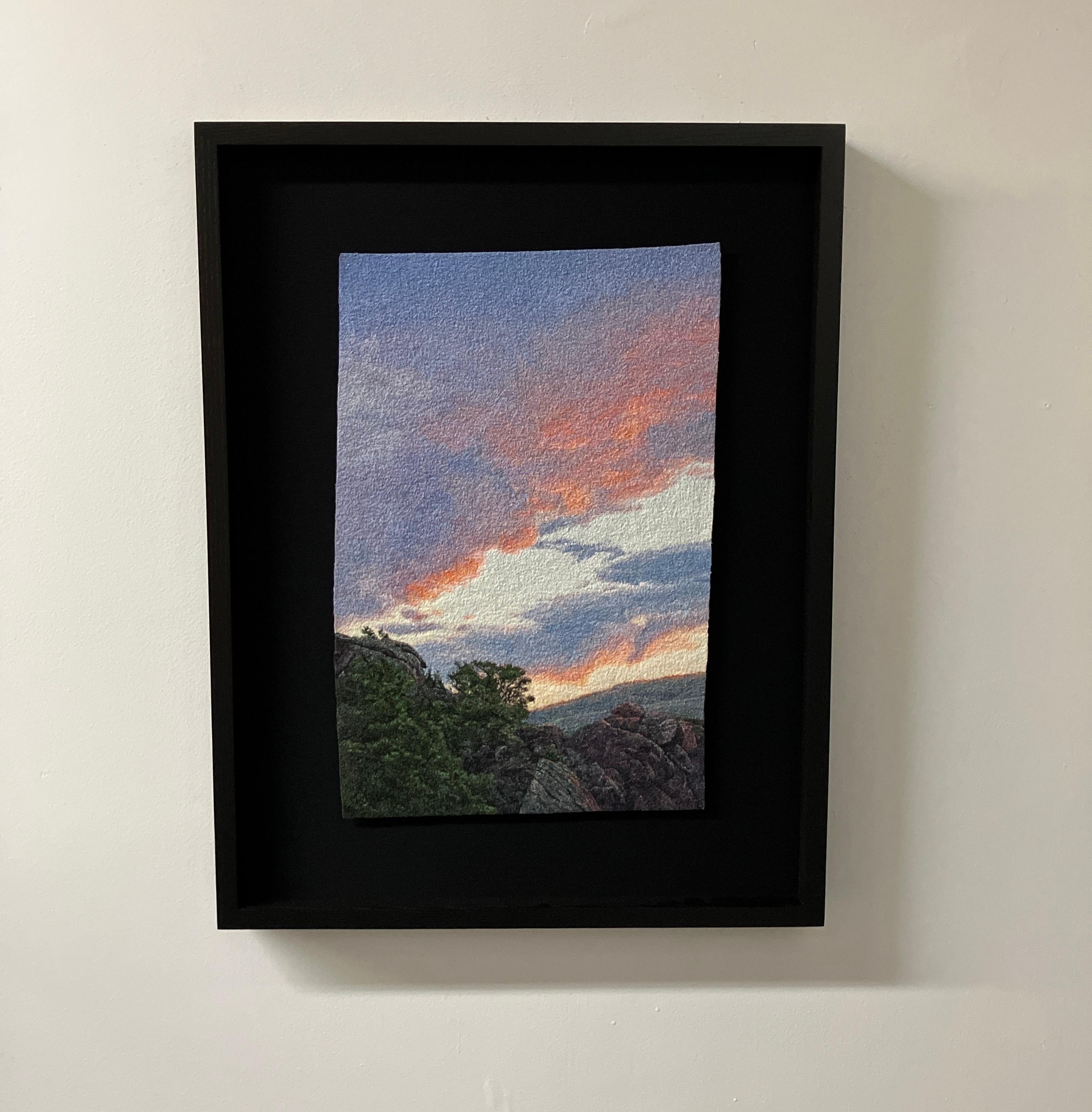 Early Morning Foothills by Carol Shinn, 2024, Photorealistic Embroidery, Thread For Sale 2