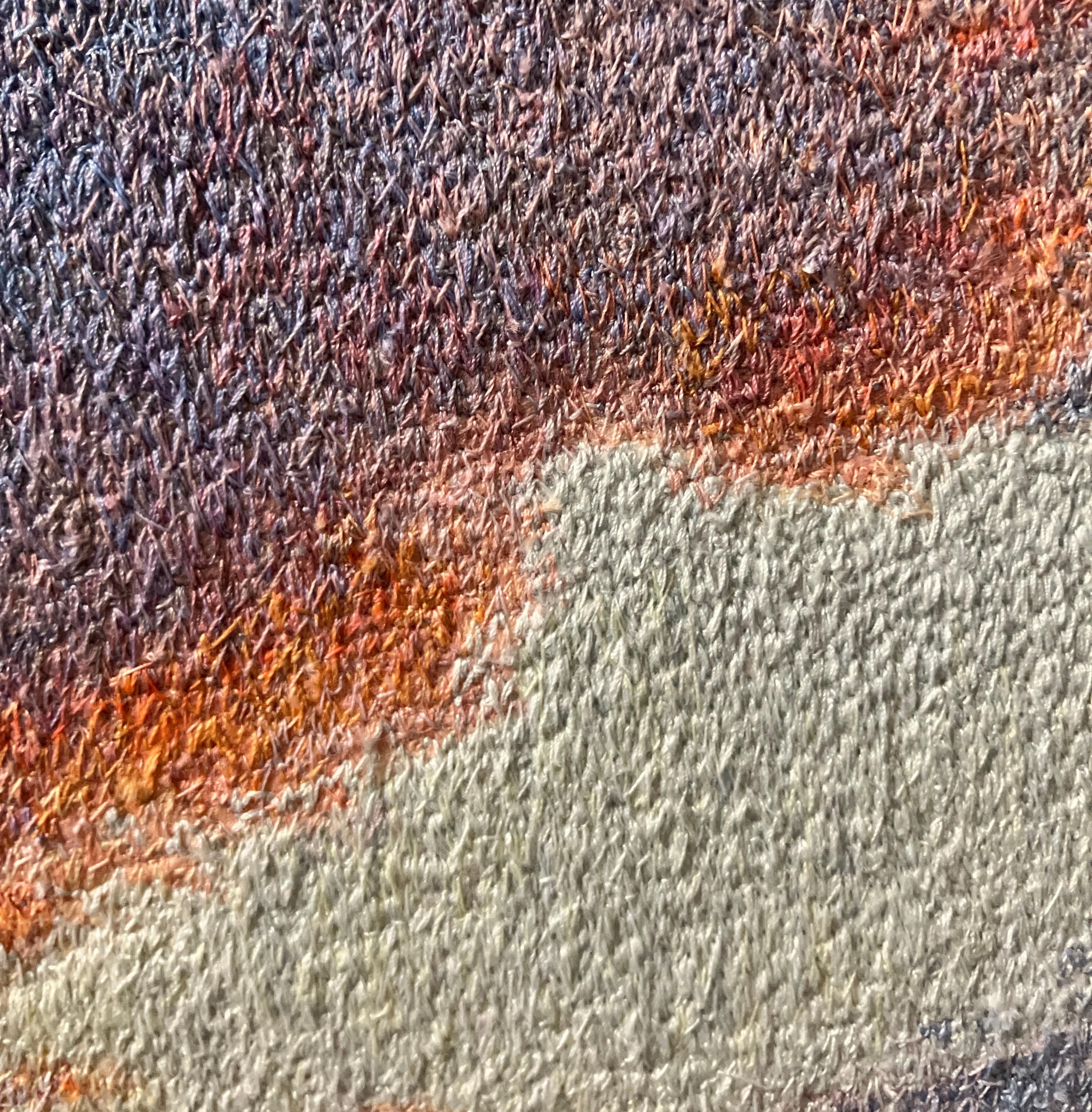 Early Morning Foothills by Carol Shinn, 2024, Photorealistic Embroidery, Thread For Sale 5