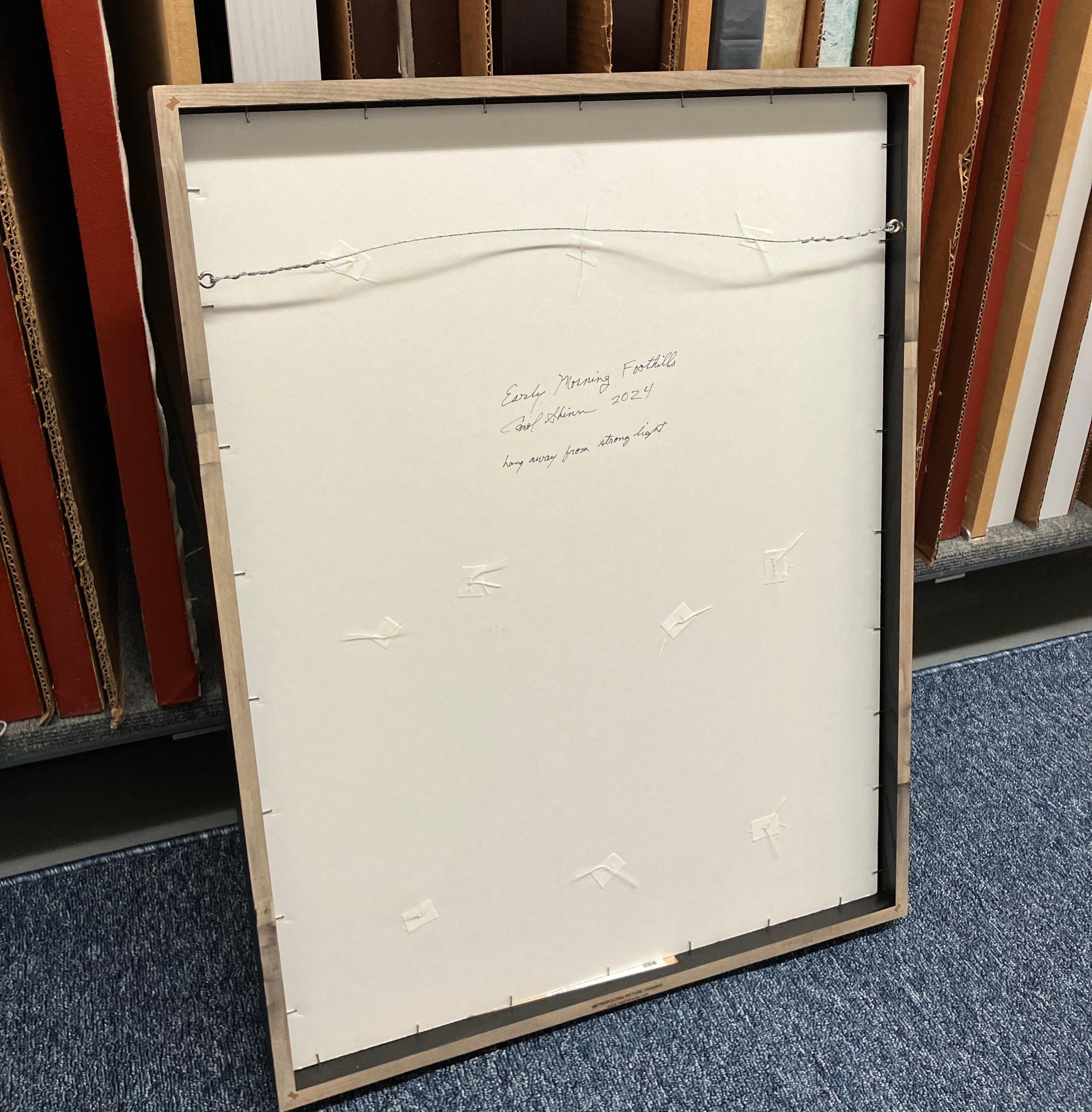 Early Morning Foothills by Carol Shinn, 2024, Photorealistic Embroidery, Thread For Sale 7