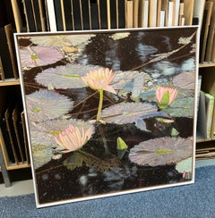 "The Lilly in autunno", dipinto a olio su tela fotorealistico, incorniciato in pino