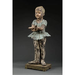 "Hand Dance", Ceramic Figure with Wood-Like Surface Quality 6