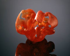 "China Group II #11" , Biomorphic Blown and Hot Sculpted Glass Sculpture